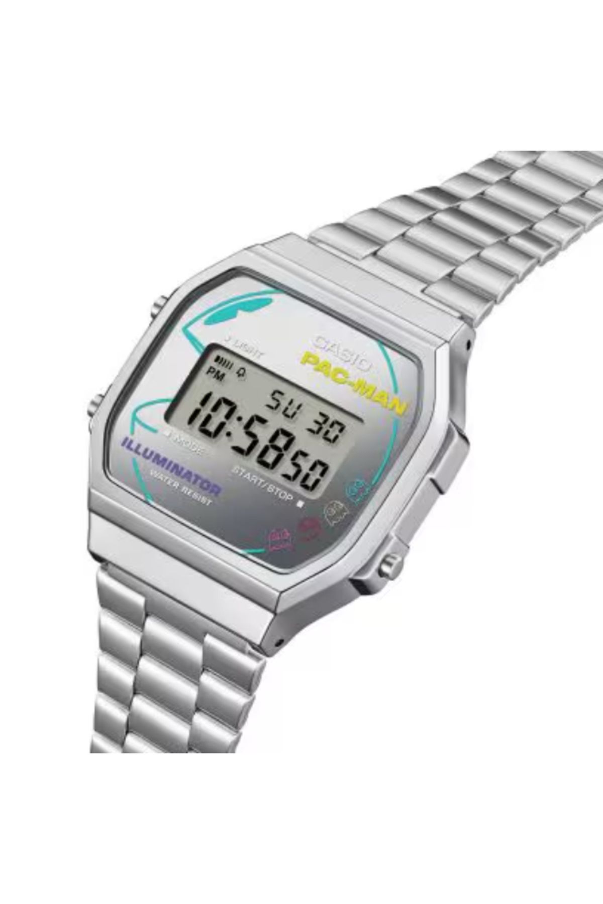 Casio-CASIO Unisex Digital Grey Dial Watch - A168WEPC-7ADR 2