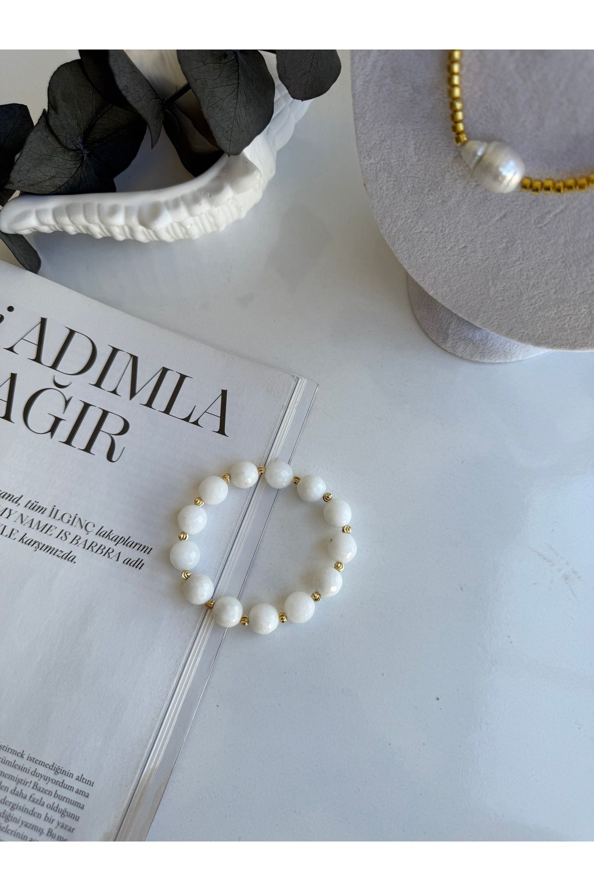 LUXURY JEWELRY Akik Taşı Bileklik