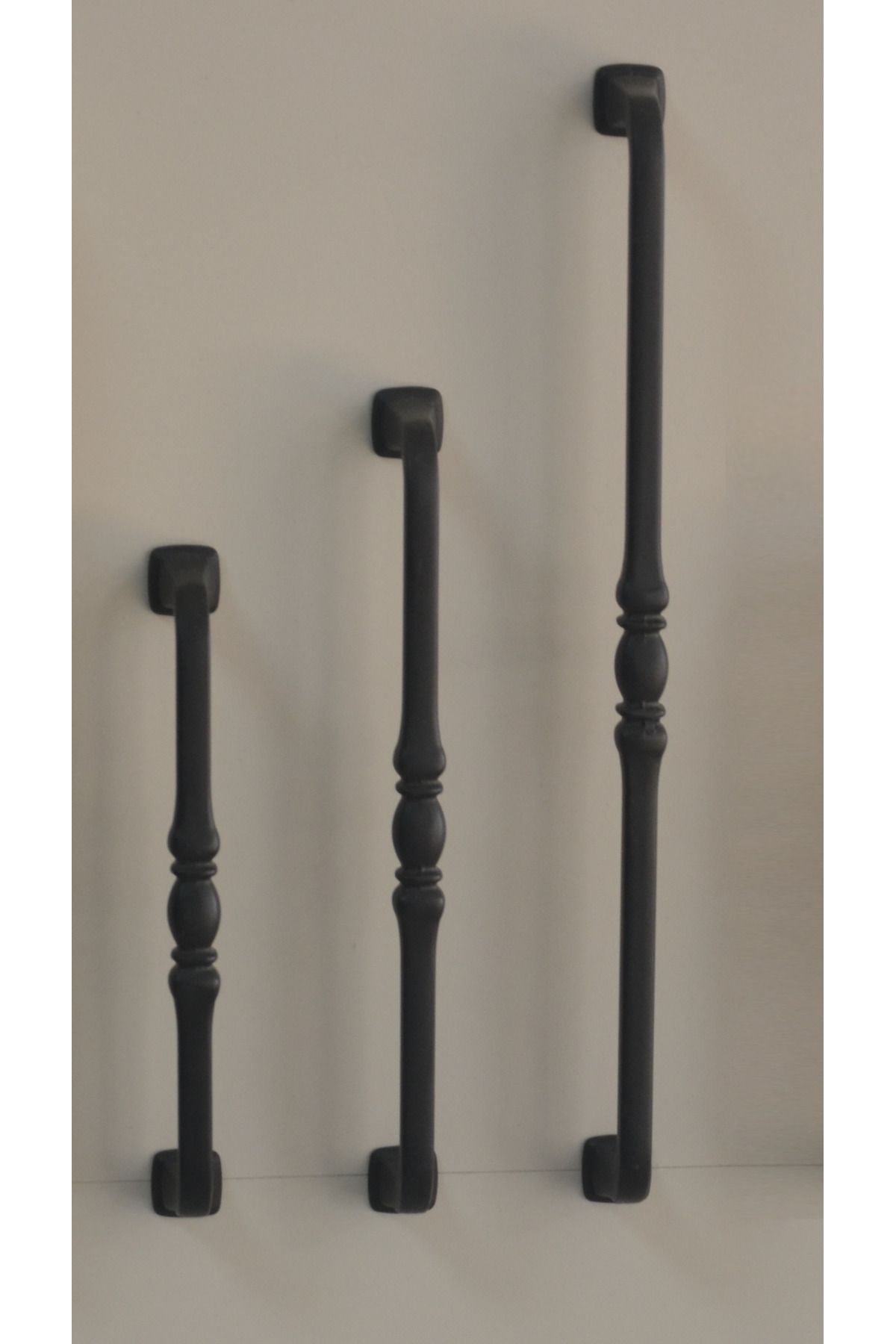 BafArt Mobilya Kulpu Şehzade 224mm Mat Siyah
