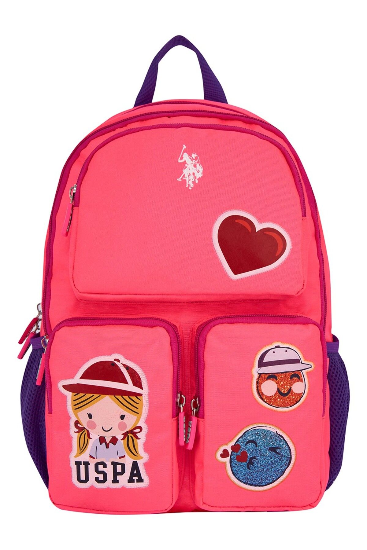 Polo Okul Sırt Çantası Pembe Plcan25010