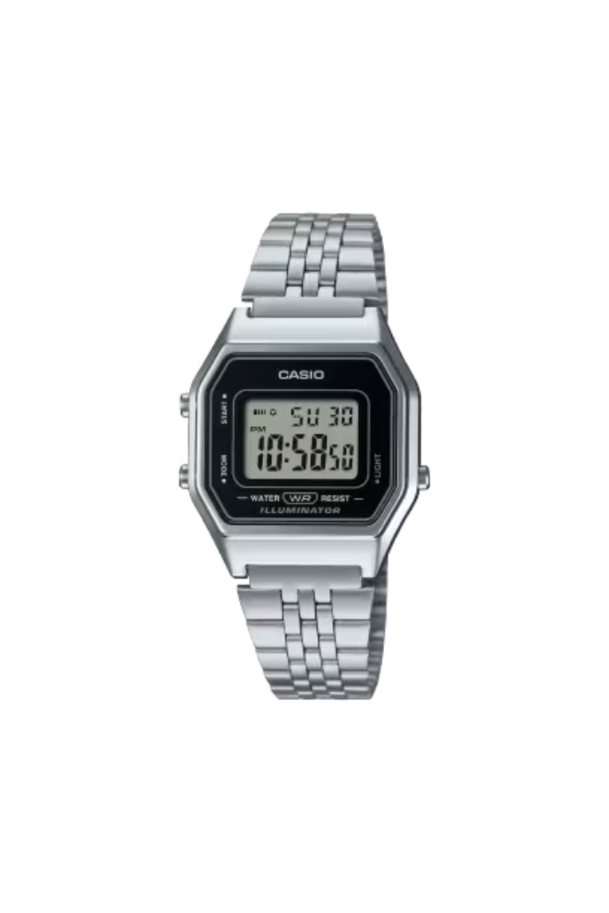 Casio-CASIO Men's Digital Grey Dial Watch - LA-680WA-1D 1