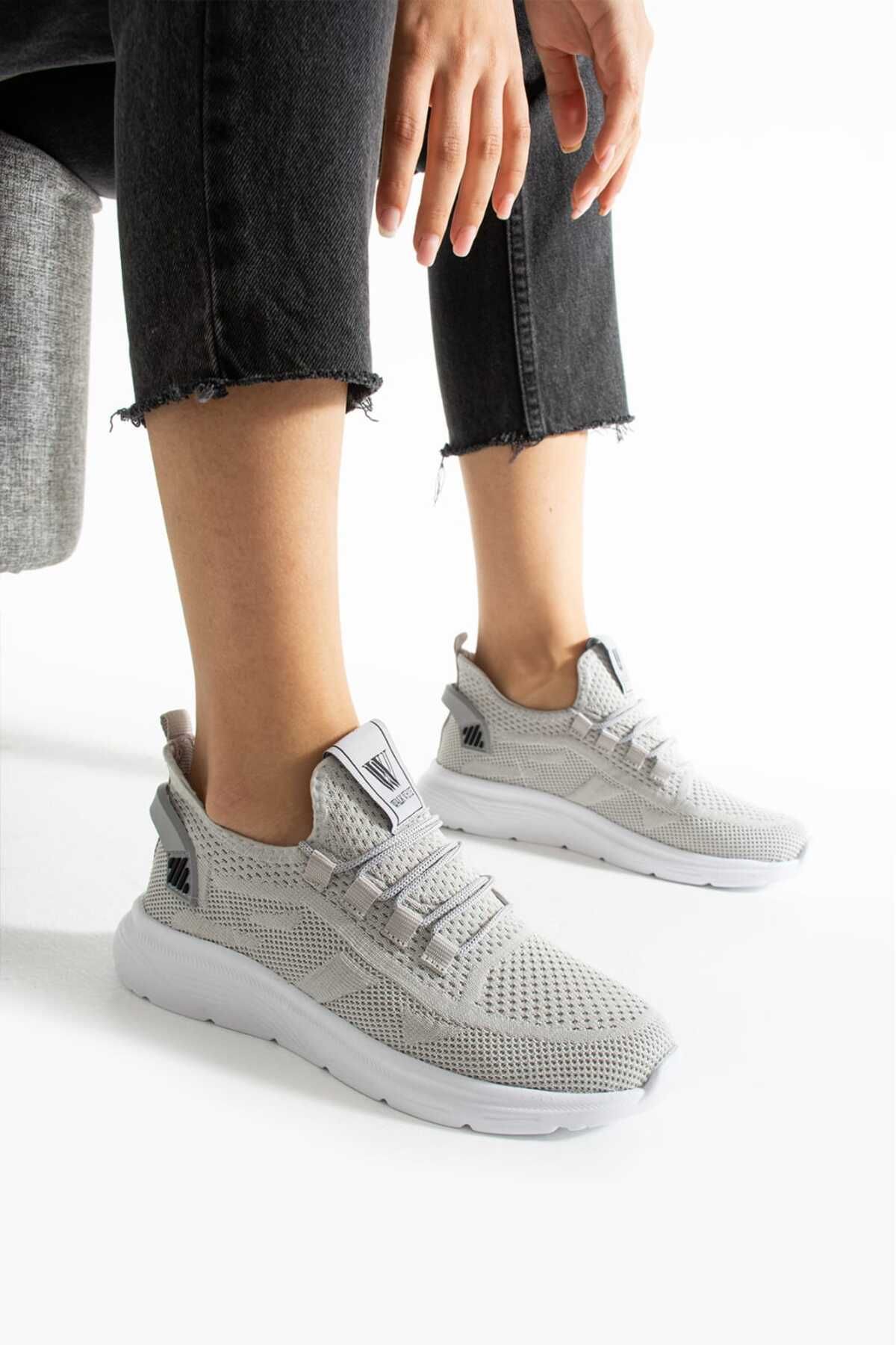 LUİS WALLENTİNO Unisex Triko Spor Ayakkabı Hafif Rahat Sneaker