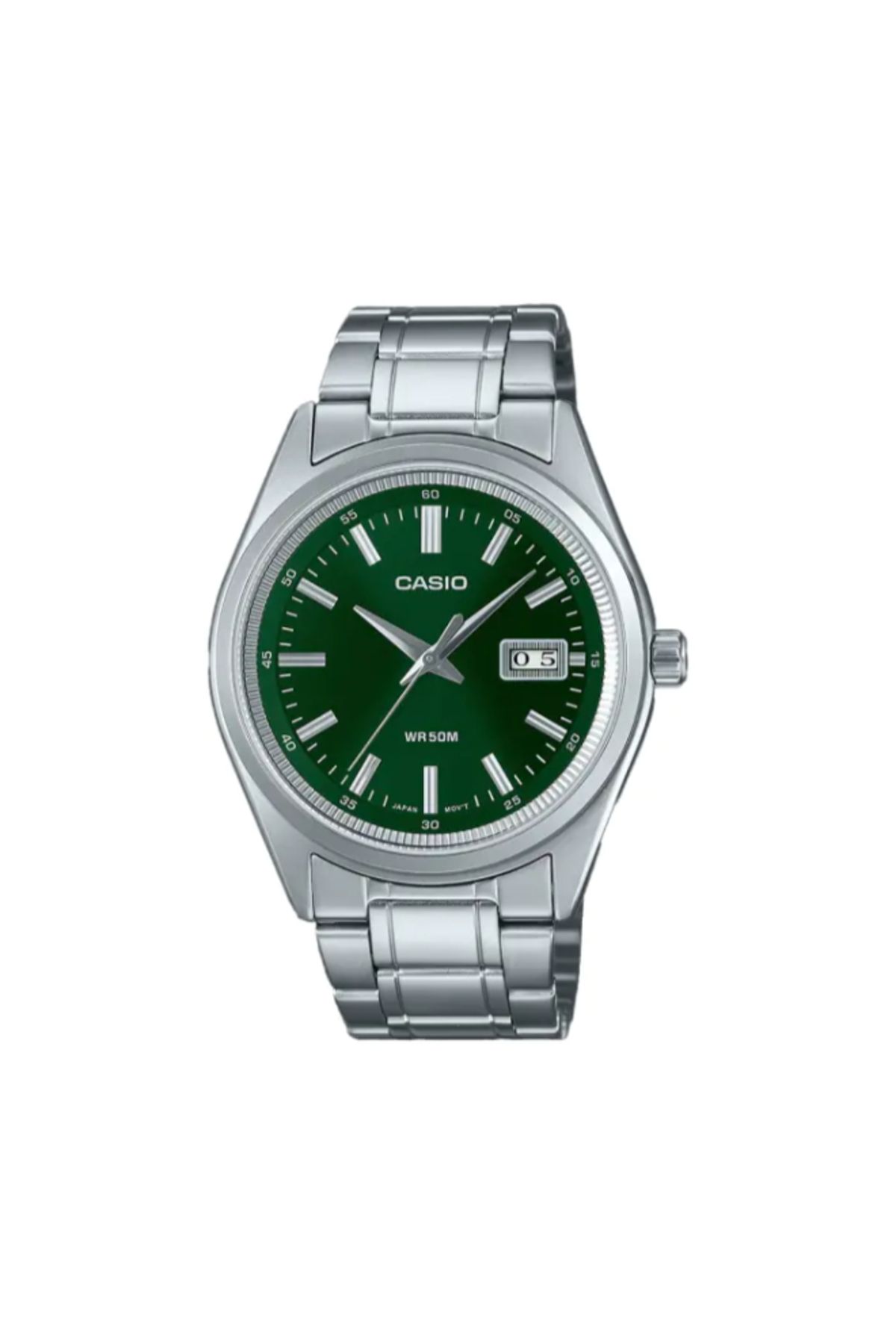 Casio-CASIO Men's Analog Green Dial Watch - MTP-B180D-3AVDF 1