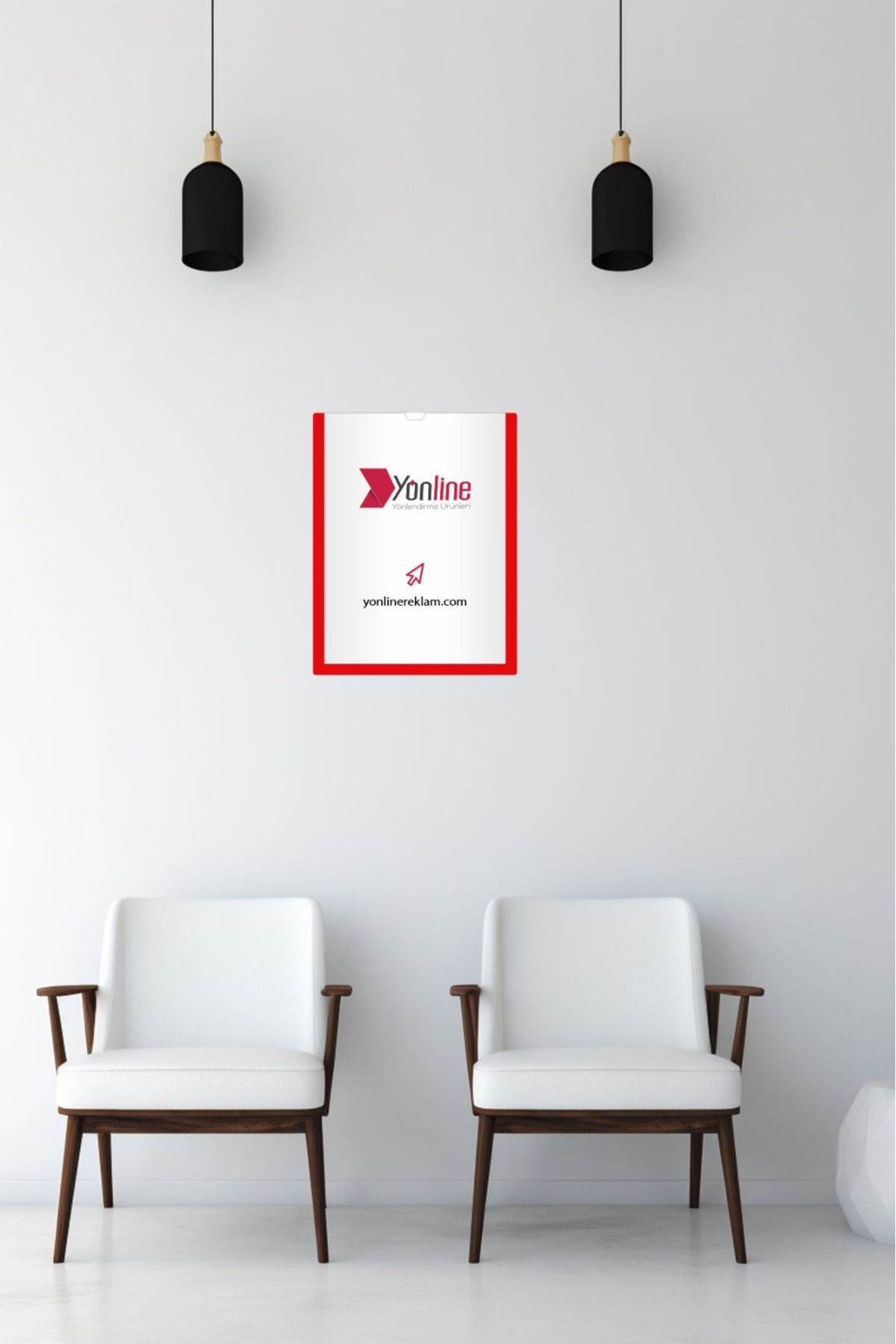 Yönline-3Pcs A4 Red Document Certificate Frame Self-Adhesive Easy to Replace Foil 3