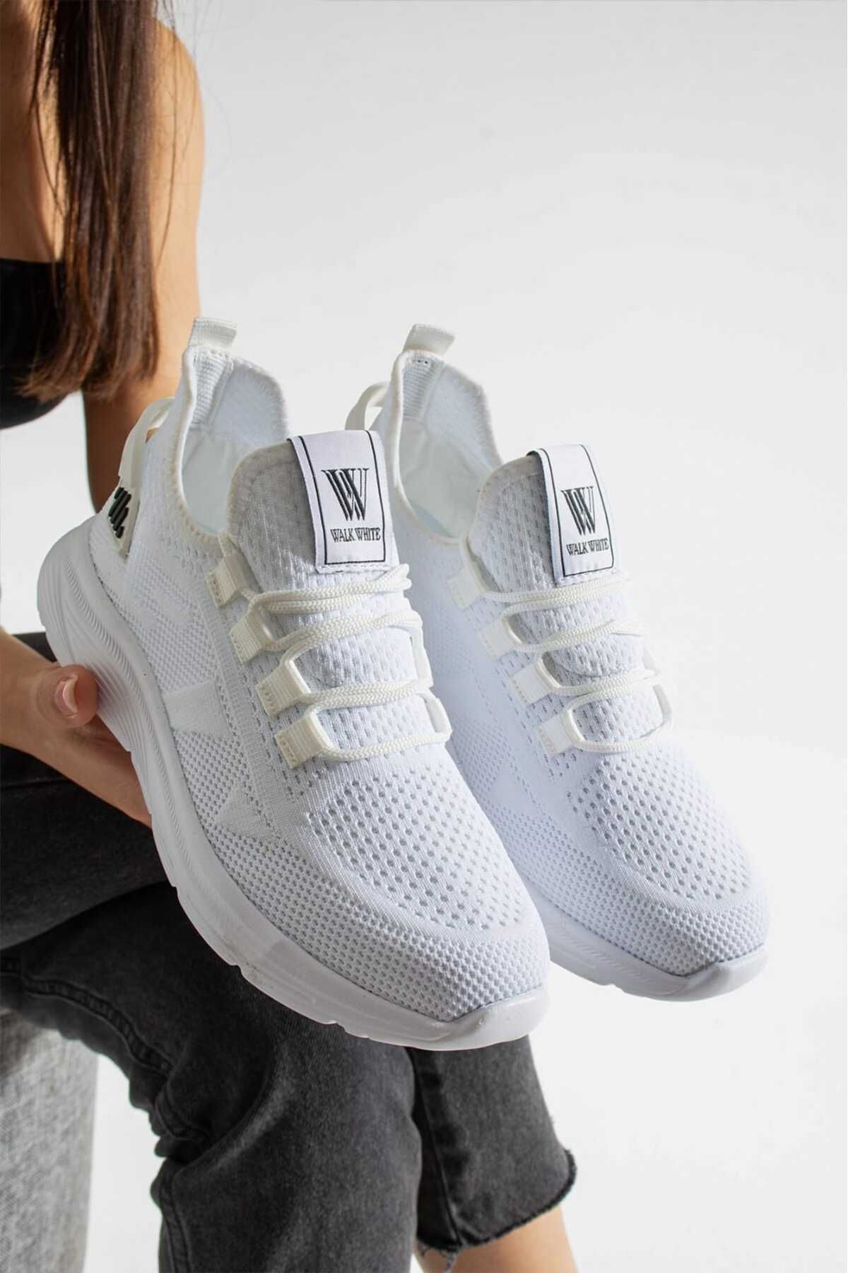 LUİS WALLENTİNO Unisex Triko Spor Ayakkabı Hafif Rahat Sneaker