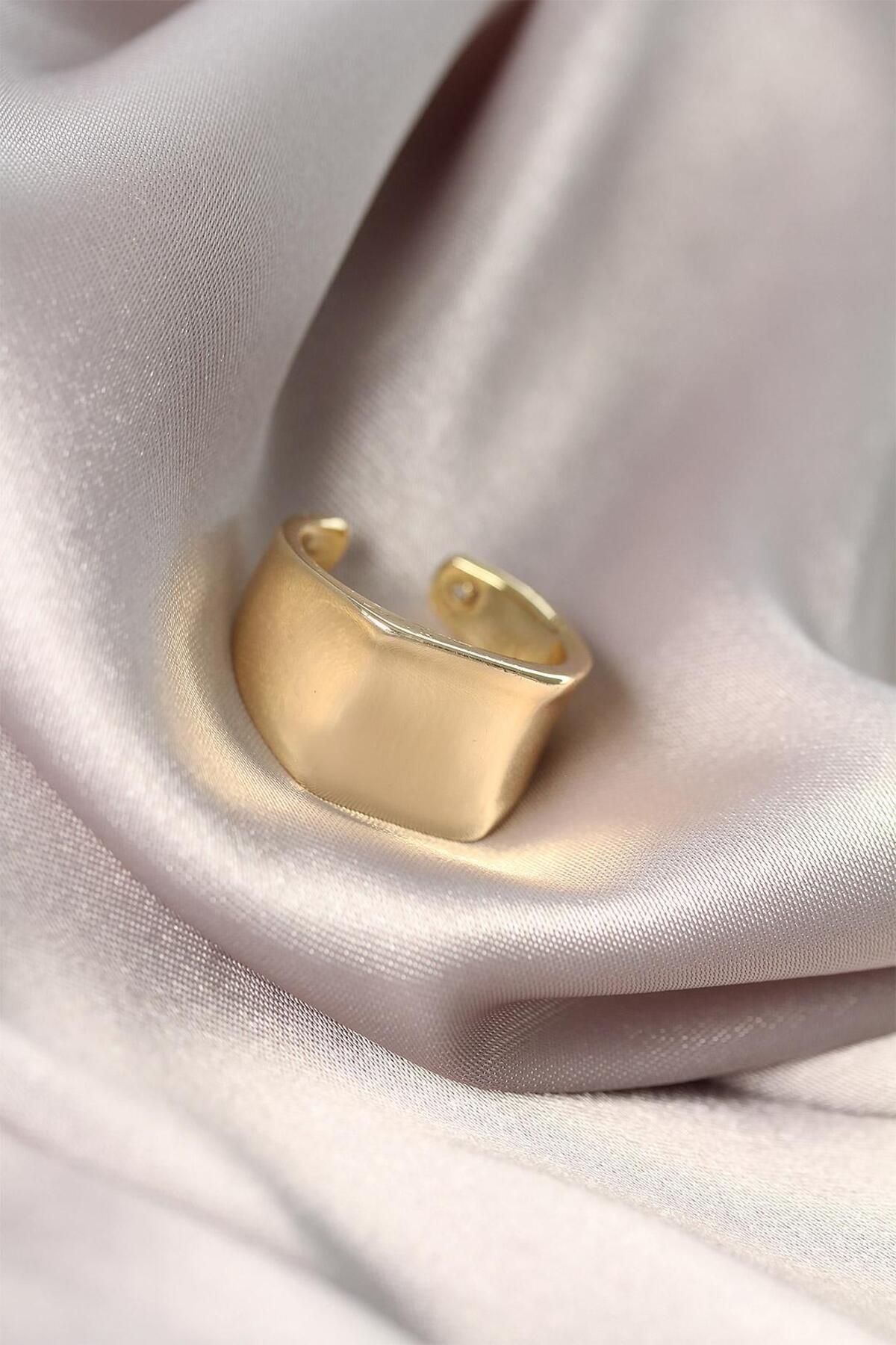 Grace Design Vintage gold renk kadın ayarlanabilir yüzük