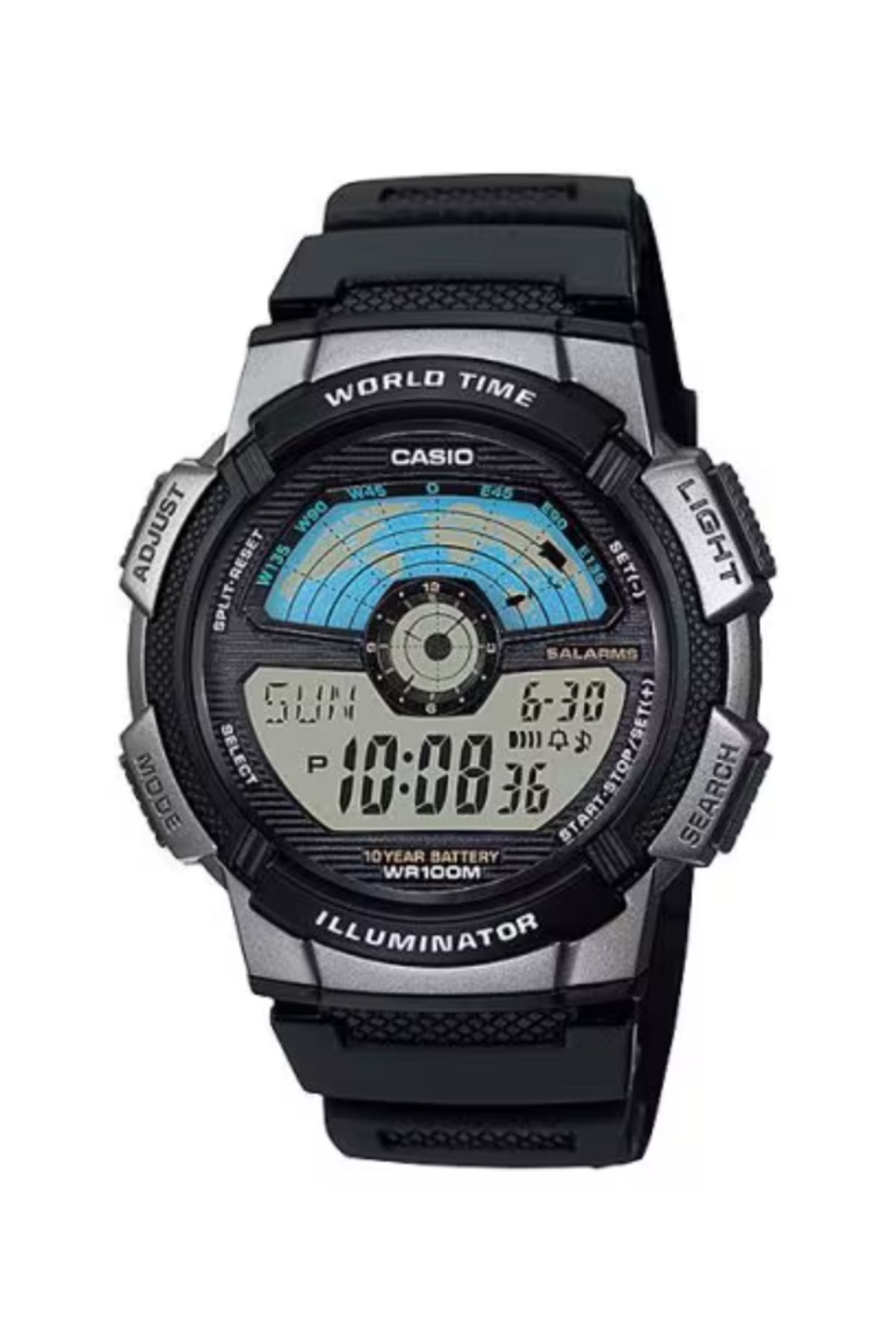 Casio-CASIO Men's Digital Grey Dial Watch - AE-1100W-1A 1