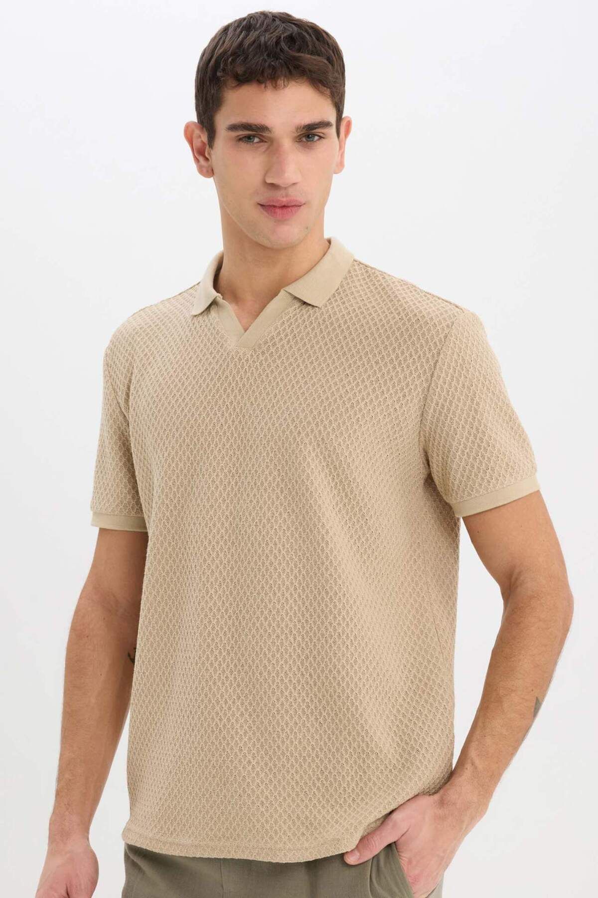 DeFacto Regular Fit Kısa Kollu Polo Tişört E1215AX25SM