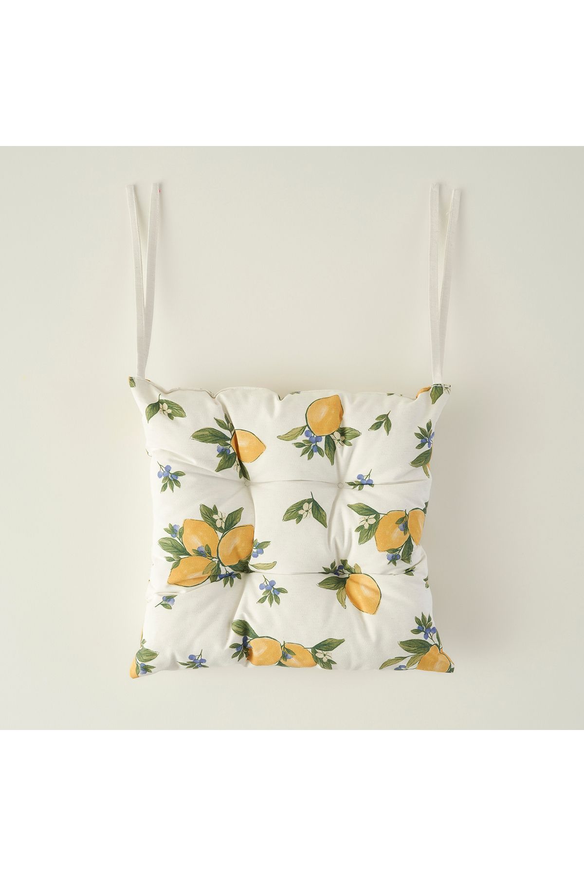 Bella Maison Lemoncello Yellow Baskılı Sandalye Minderi Sarı (40x40 cm)