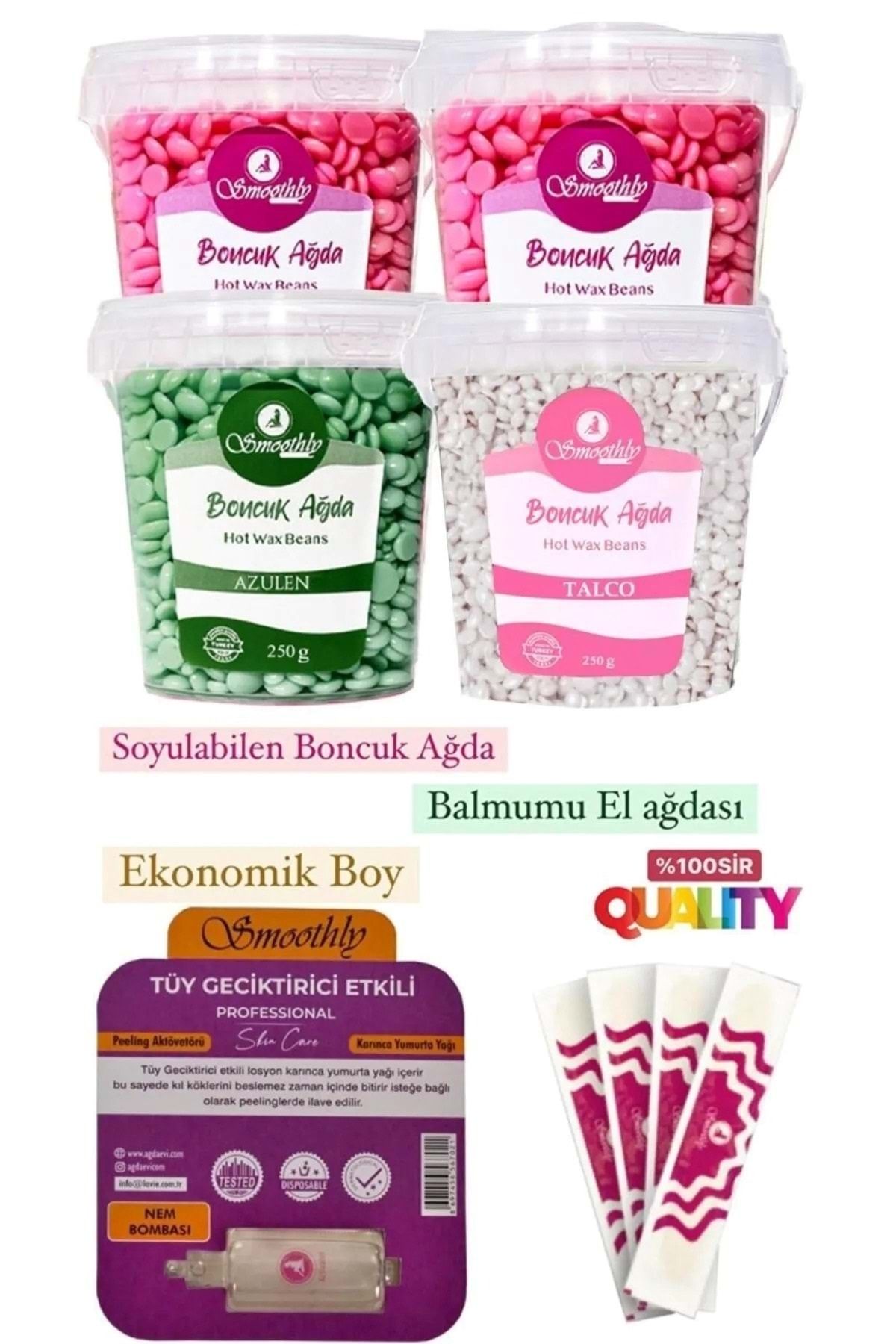 Smoothly 4x250g Soyulabilen Boncuk Ağda Seti