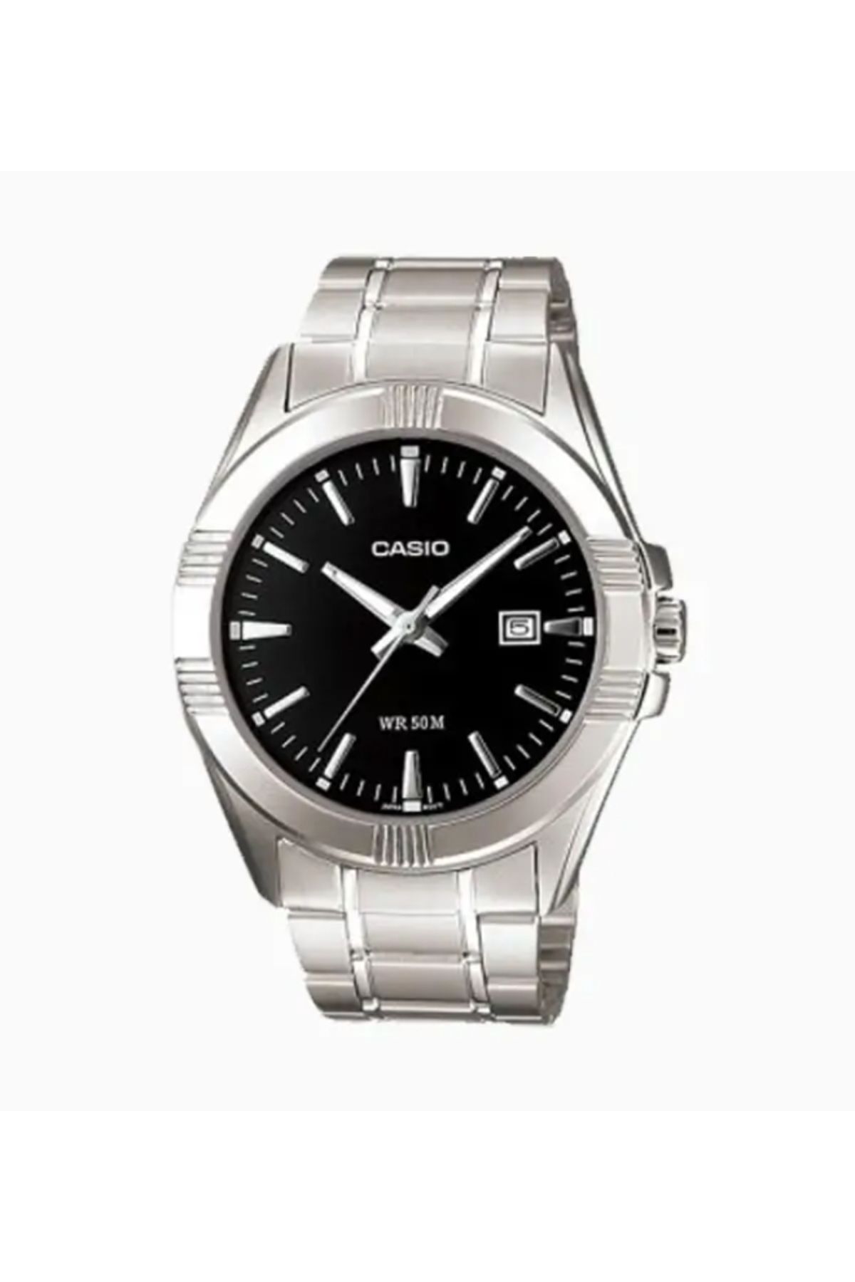 Casio-ساعة كاسيو للرجال بمينا أسود تناظرية - MTP-1308D-1A 1
