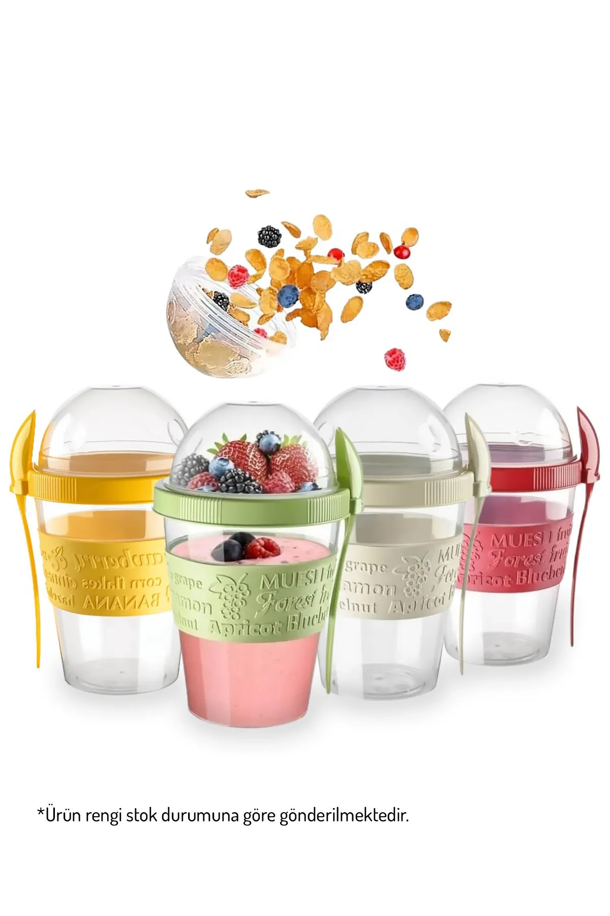 Soillium-Practical Portable - Healthy Food and Yogurt Muesli Granola Diet Container with Spoon 5
