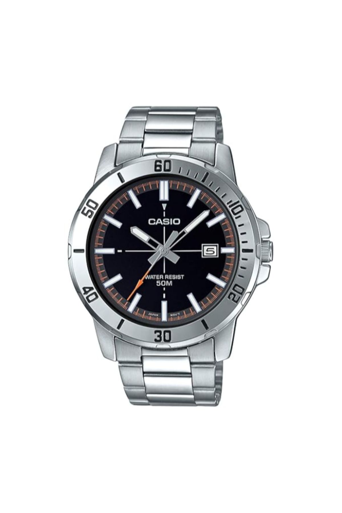 Casio-ساعة كاسيو للرجال بمينا أسود تناظرية - MTP-VD01D-1E2VUDF 2