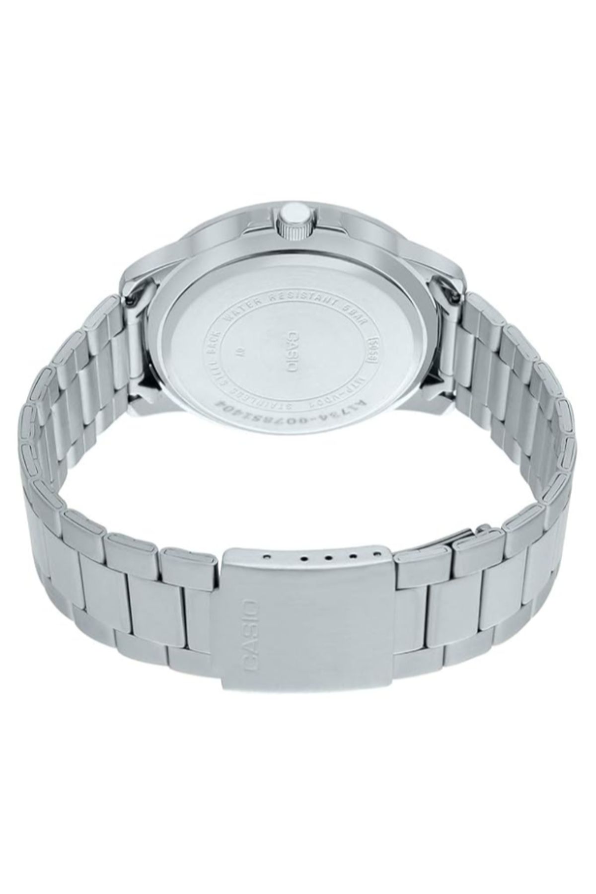 Casio-ساعة كاسيو للرجال بمينا أسود تناظرية - MTP-VD01D-1E2VUDF 5