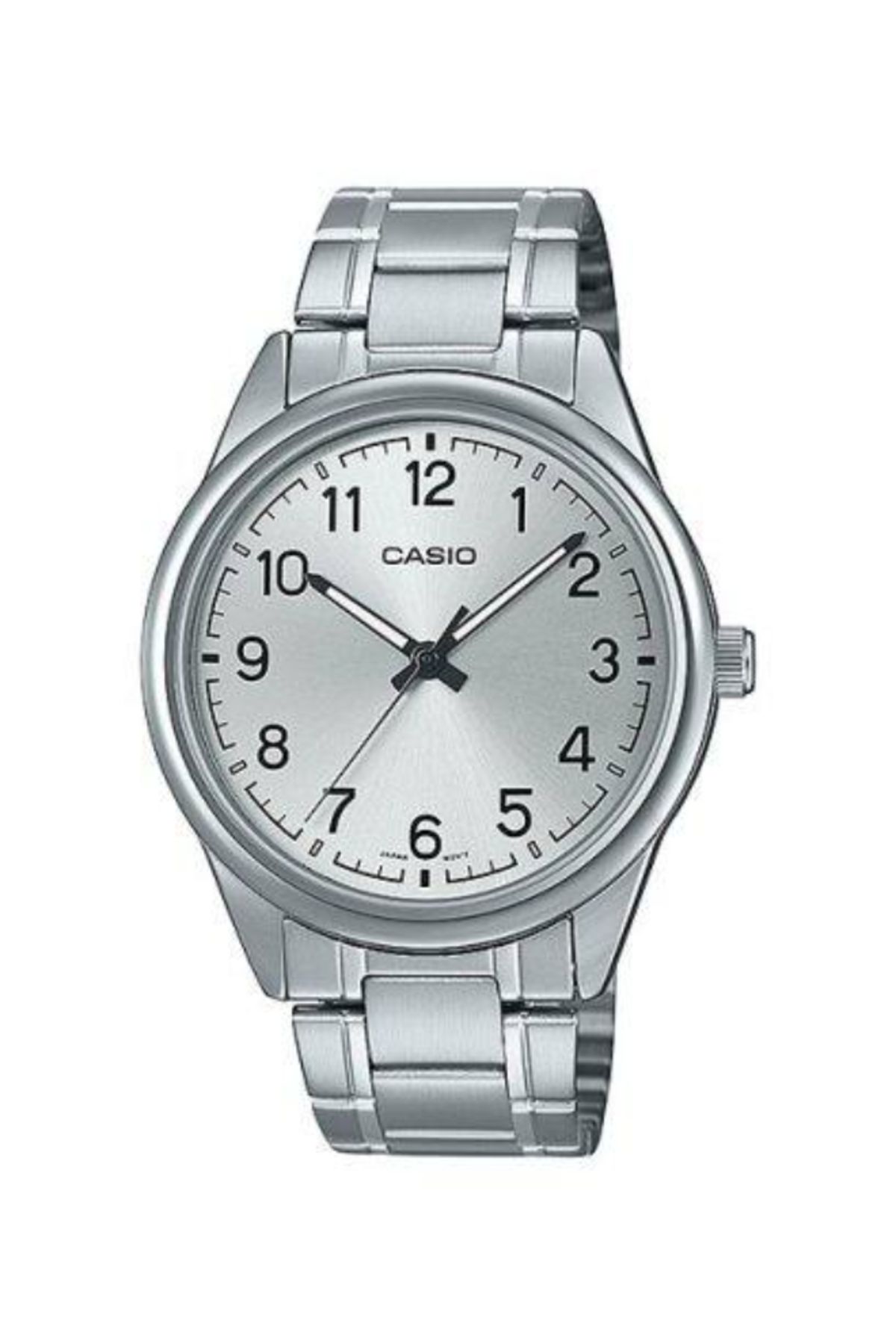 Casio-ساعة كاسيو للرجال بمينا أبيض تناظرية - MTP-V005D-7B4UDF 1