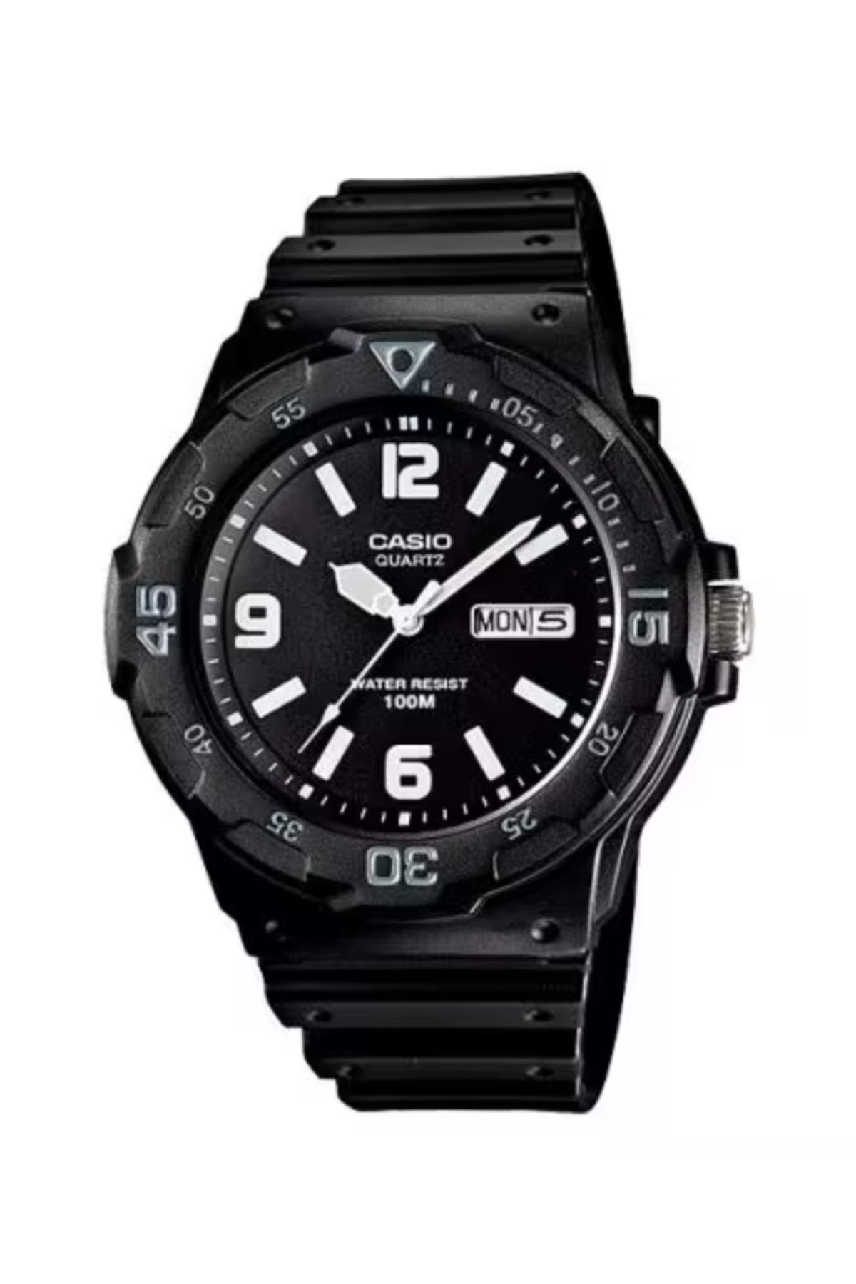 Casio-CASIO Men's Analog Black Dial Watch - MRW-200H-1B2 1