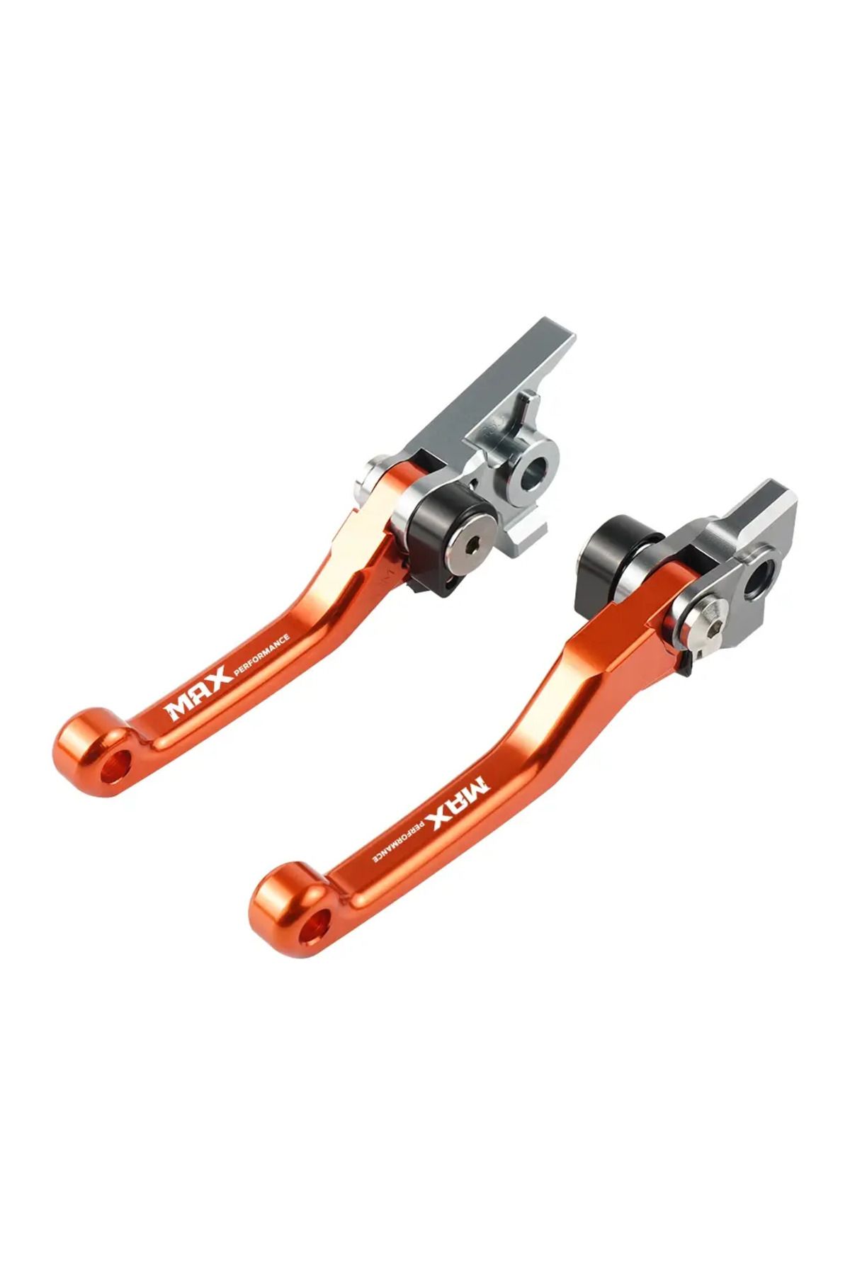 max performance Katlanır Debriyaj ve Fren Kolu Manet Seti - Turuncu (KTM Brembo için uyumlu)