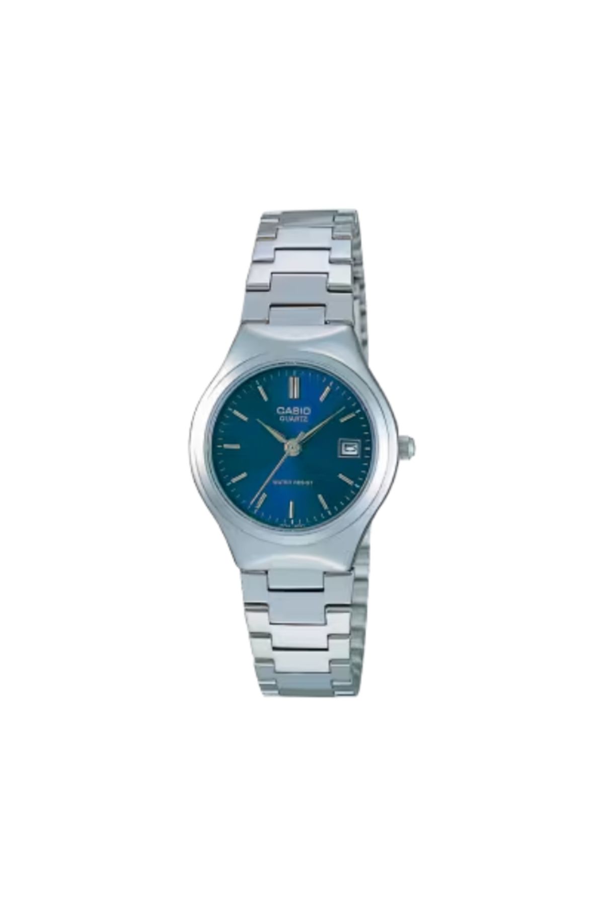 Casio-ساعة كاسيو النسائية التناظرية ذات الميناء الأزرق - LTP-1170A-2A 1