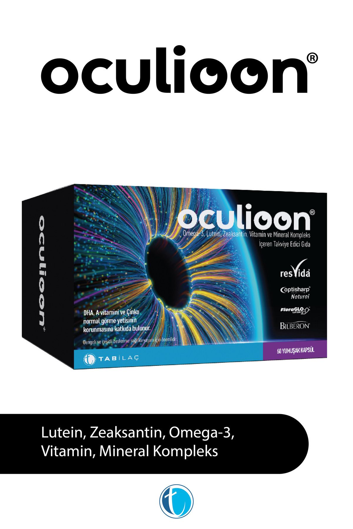 Oculioon Omega 3 30 Yumuşak Kapsül Lutein Zeaksantin Vitamin ve Mineral Kompleks