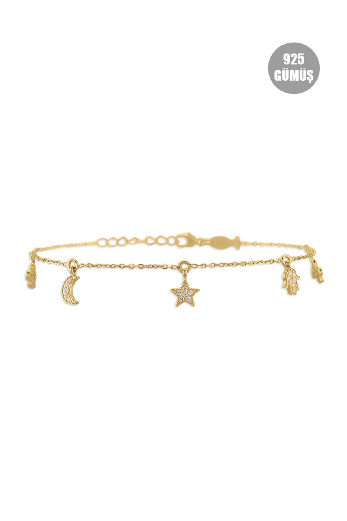 KURSHUNI Charm, 925 Ayar Gümüş Bileklik.
