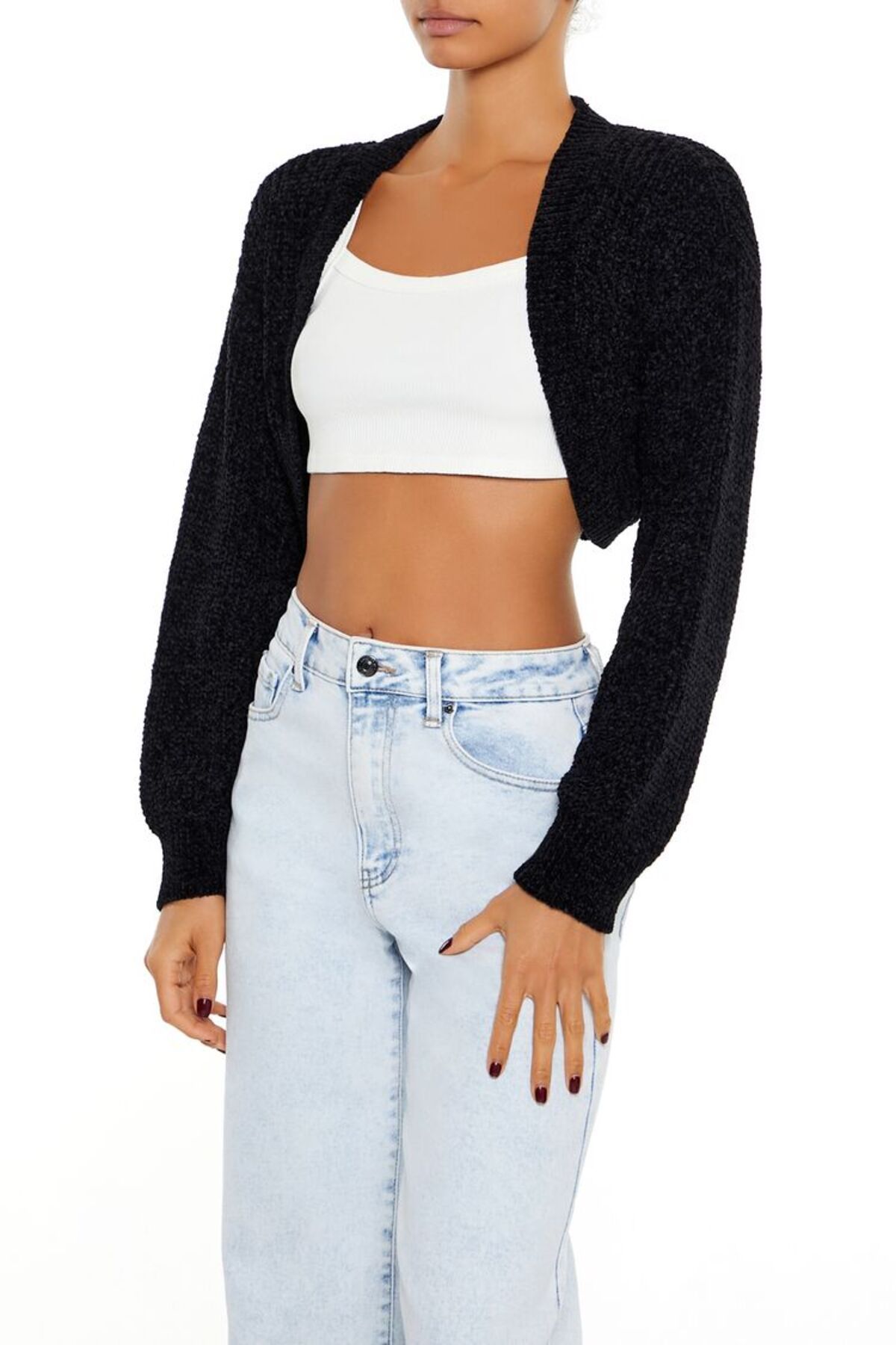 Forever 21 Crop Triko Hırka