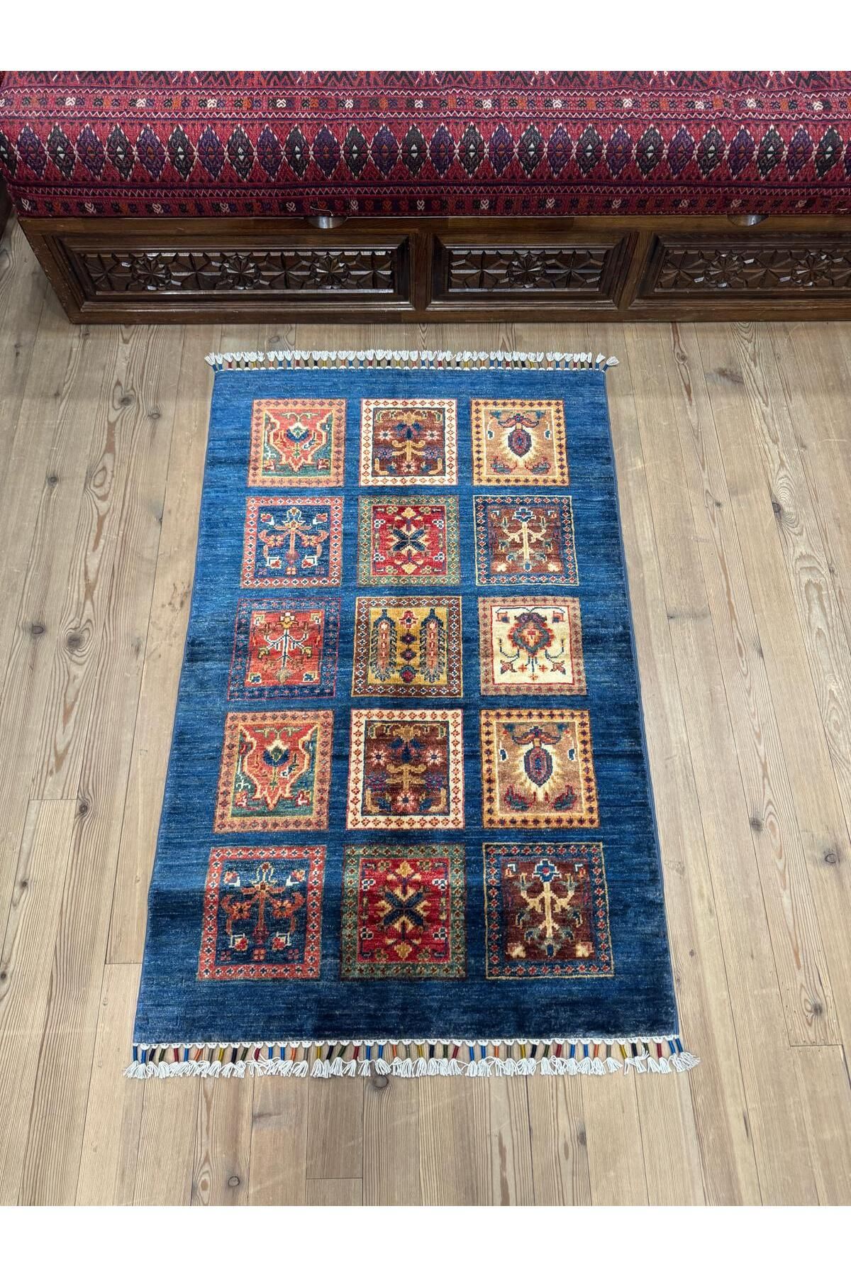 ŞİRVAN HALI EL DOKUMA AFGAN HALI - 123 x 78