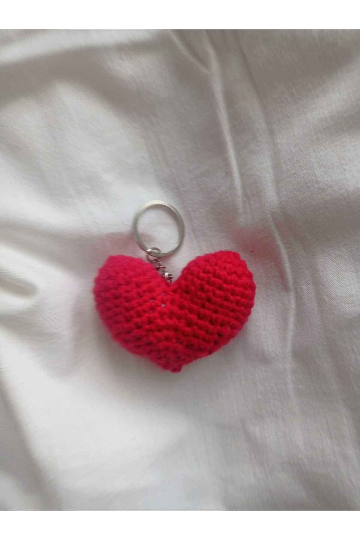 EBAdizayn Amigurumi kalpli anahtarlık