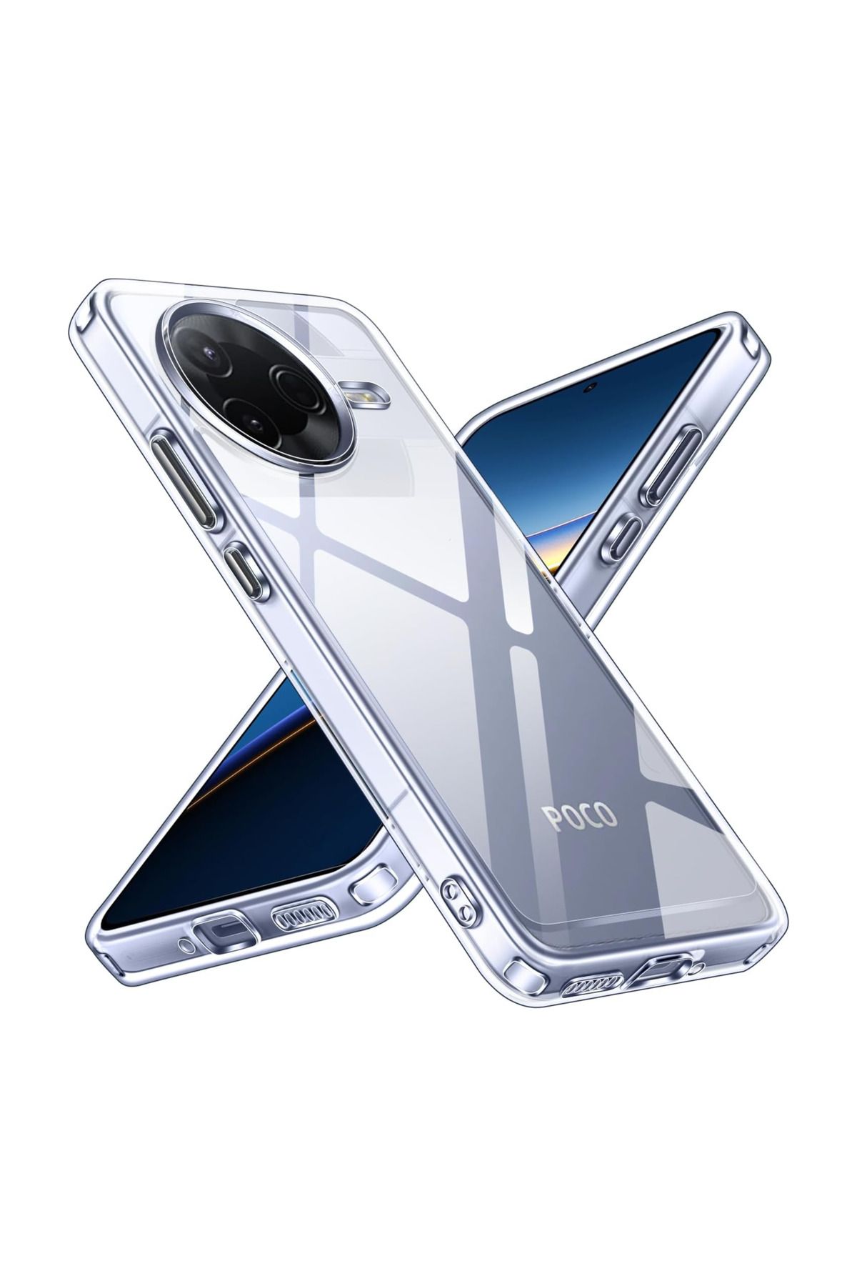Microcase Xiaomi Redmi Poco F7 Pro/K80 ile Uyumlu Slim Serisi Soft TPU Silikon Kılıf - Şeffaf AL3324