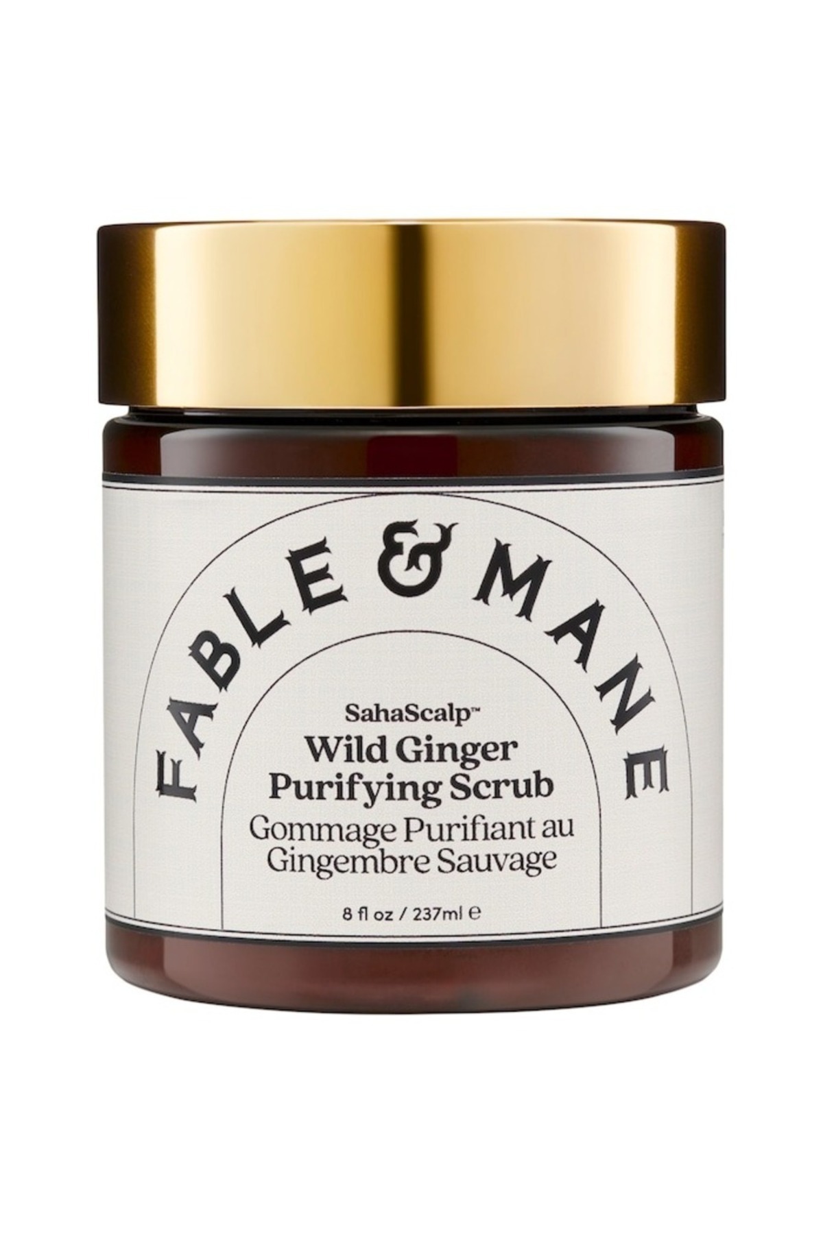FABLE & MANE-SahaScalp Wild Ginger Purifying Scrub 237ml Detox Scalp, Remove Buildup, Soothe Flakes 1