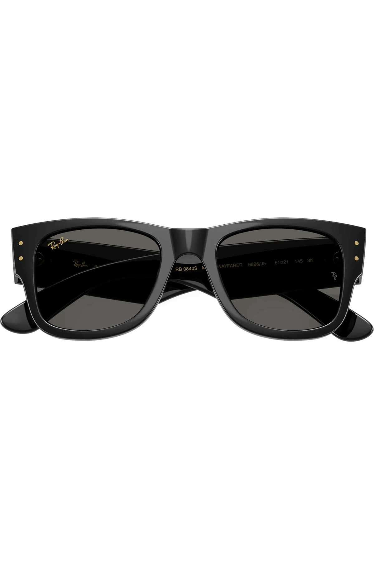 Mega Wayfarer RB0840S 6826J5 51 Blacked Out - 3
