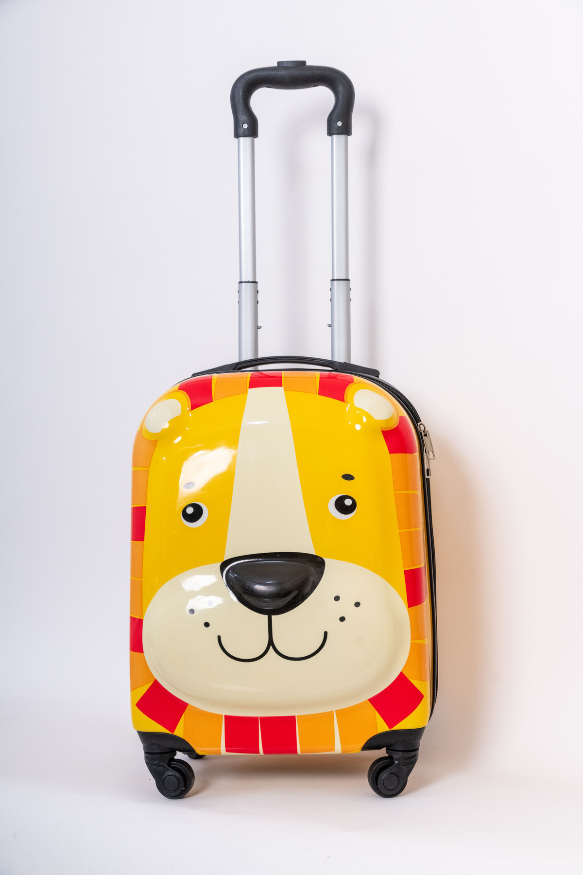 Mnuk-Zoo Lion Hard-sided Polycarbonate Kids Trolley Bag-16 Inches- Yellow 5