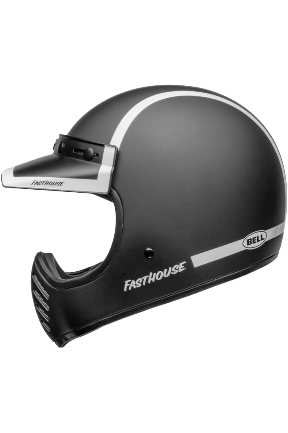Bell MOTO-3 FH OLD ROAD BLACK-WHITE MOTOSİKLET KASKI