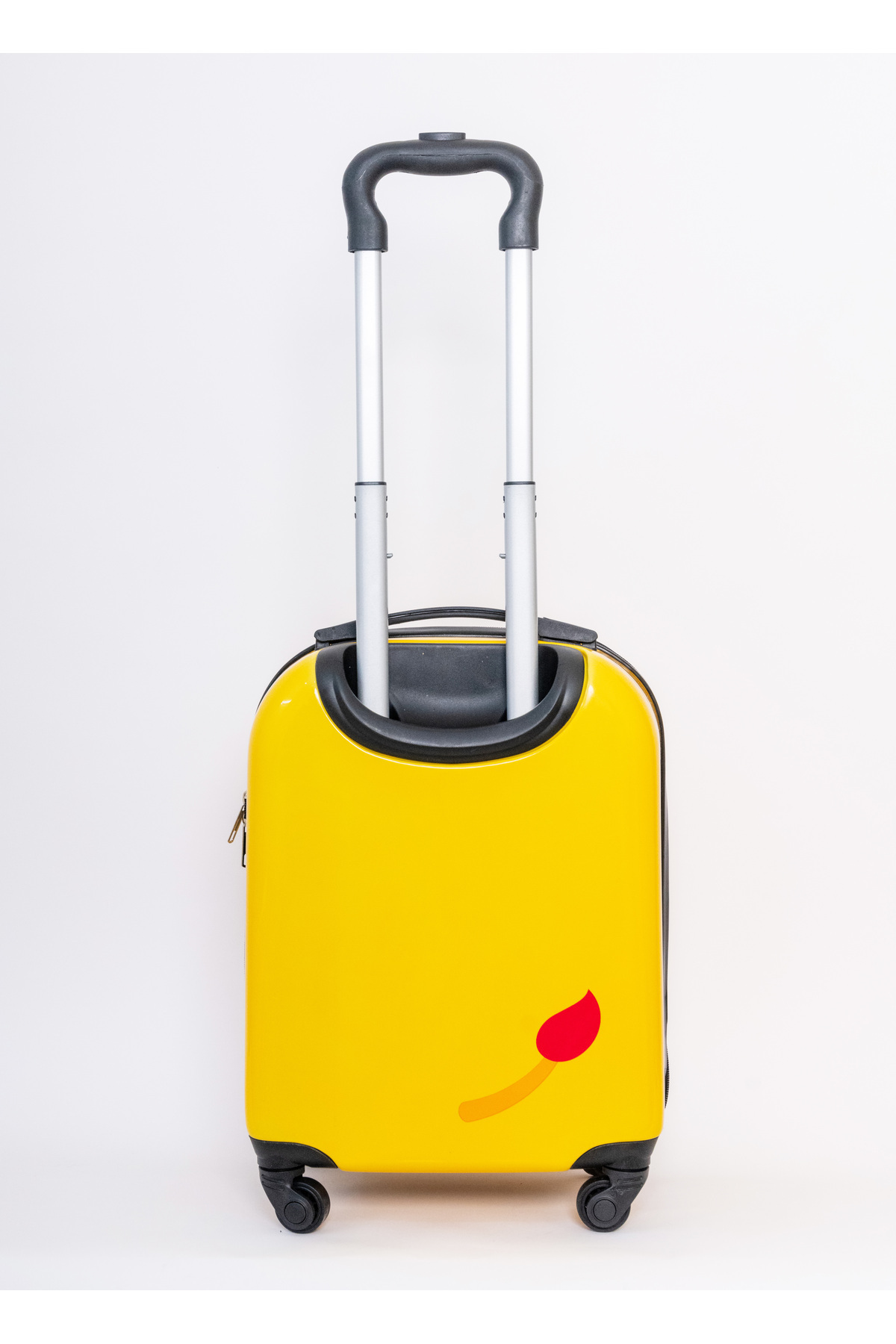 Mnuk-Zoo Lion Hard-sided Polycarbonate Kids Trolley Bag-16 Inches- Yellow 2