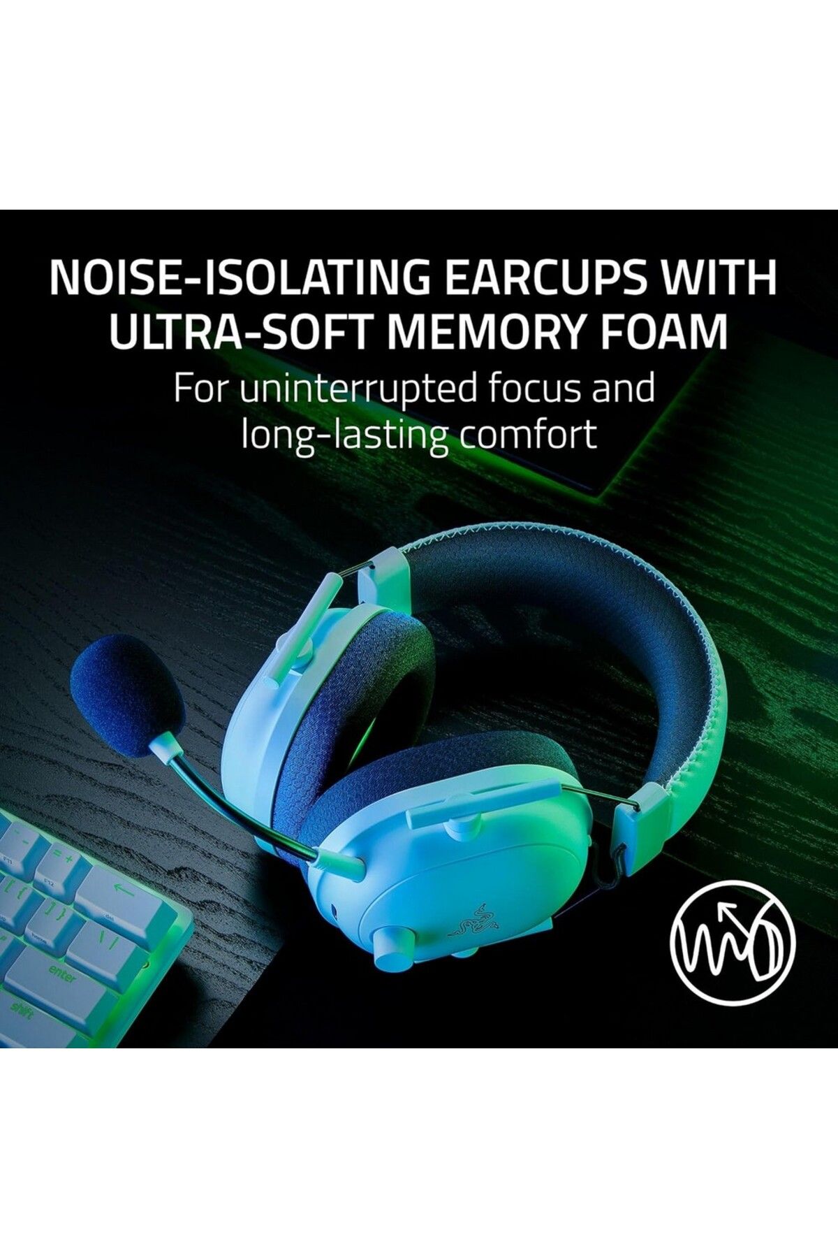 RAZER-Blackshark V2 Pro (2023) 7.1 Surround Mikrofonlu Kablosuz Gaming Kulaklık (RZ04-04530200-R3M1) 3