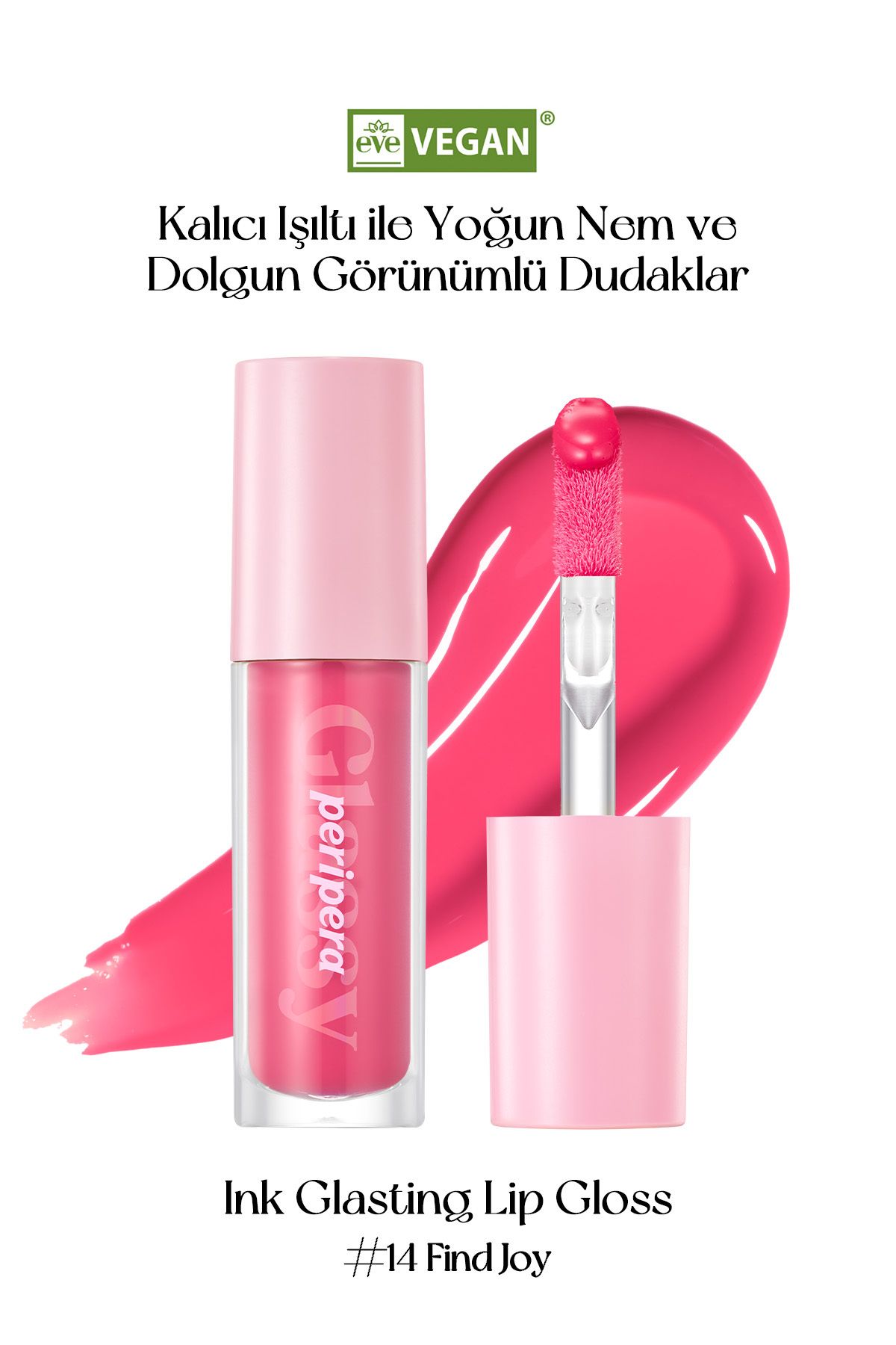 PERIPERA-Full and Shiny Appearance Lip Gloss for Glossy Offering Lips - 14 Find Joy 2