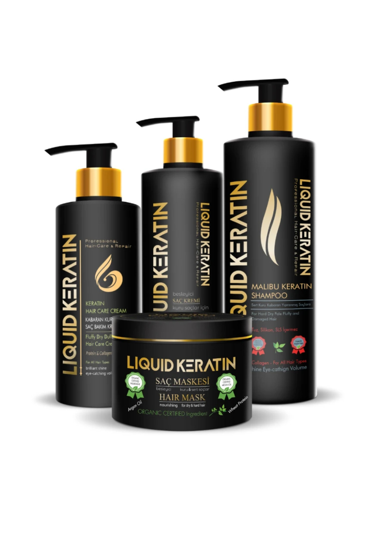 Kabaran Saç Keratin Bakım Seti (4'LÜ) — #000428 — تصویر 2 از 6
