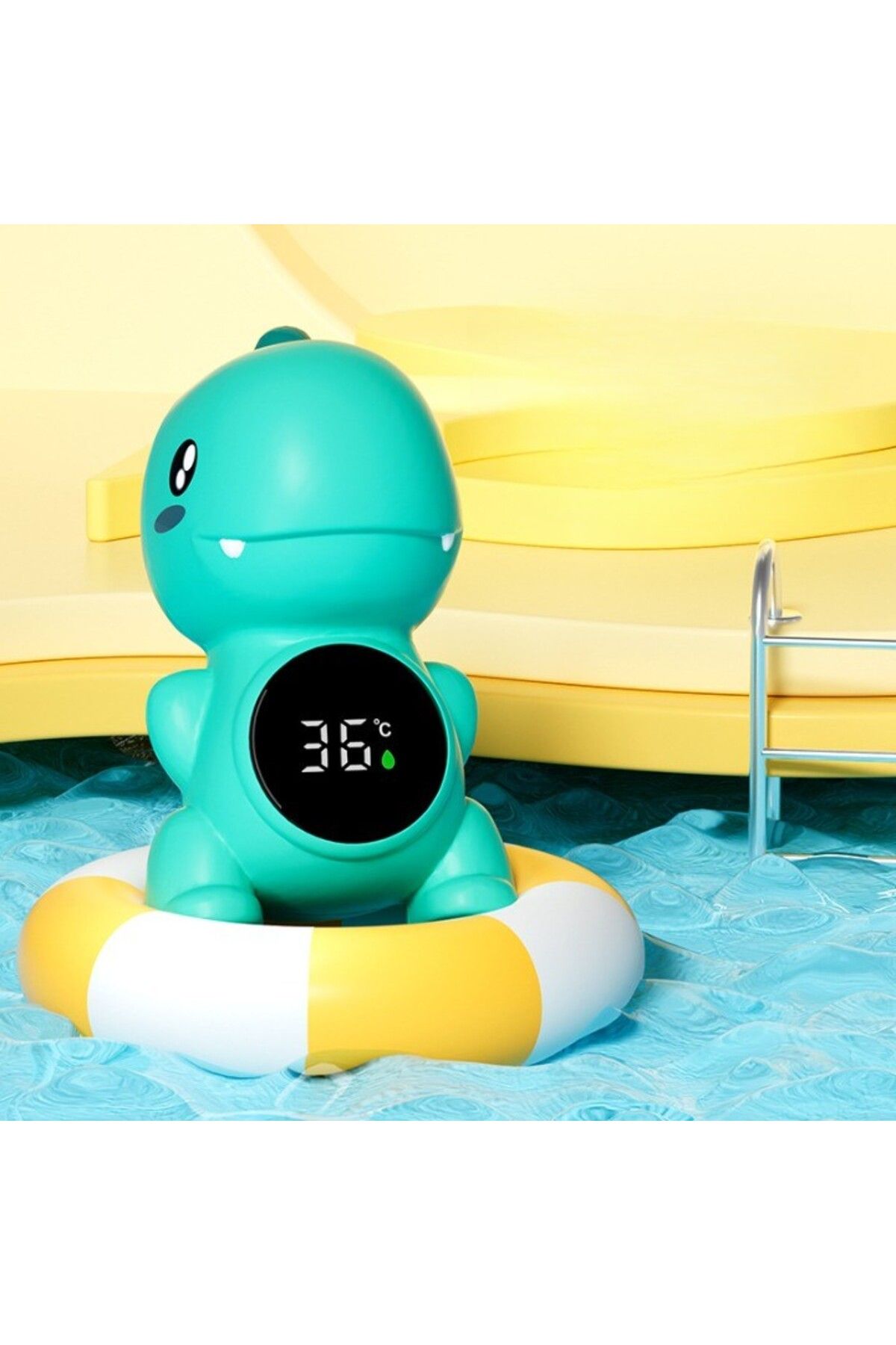 Optim Solution-Electronic LED Thermometer for Bath, Floating, Waterproof, IPX7, Multifunctional, 3 Temperature Leve 2