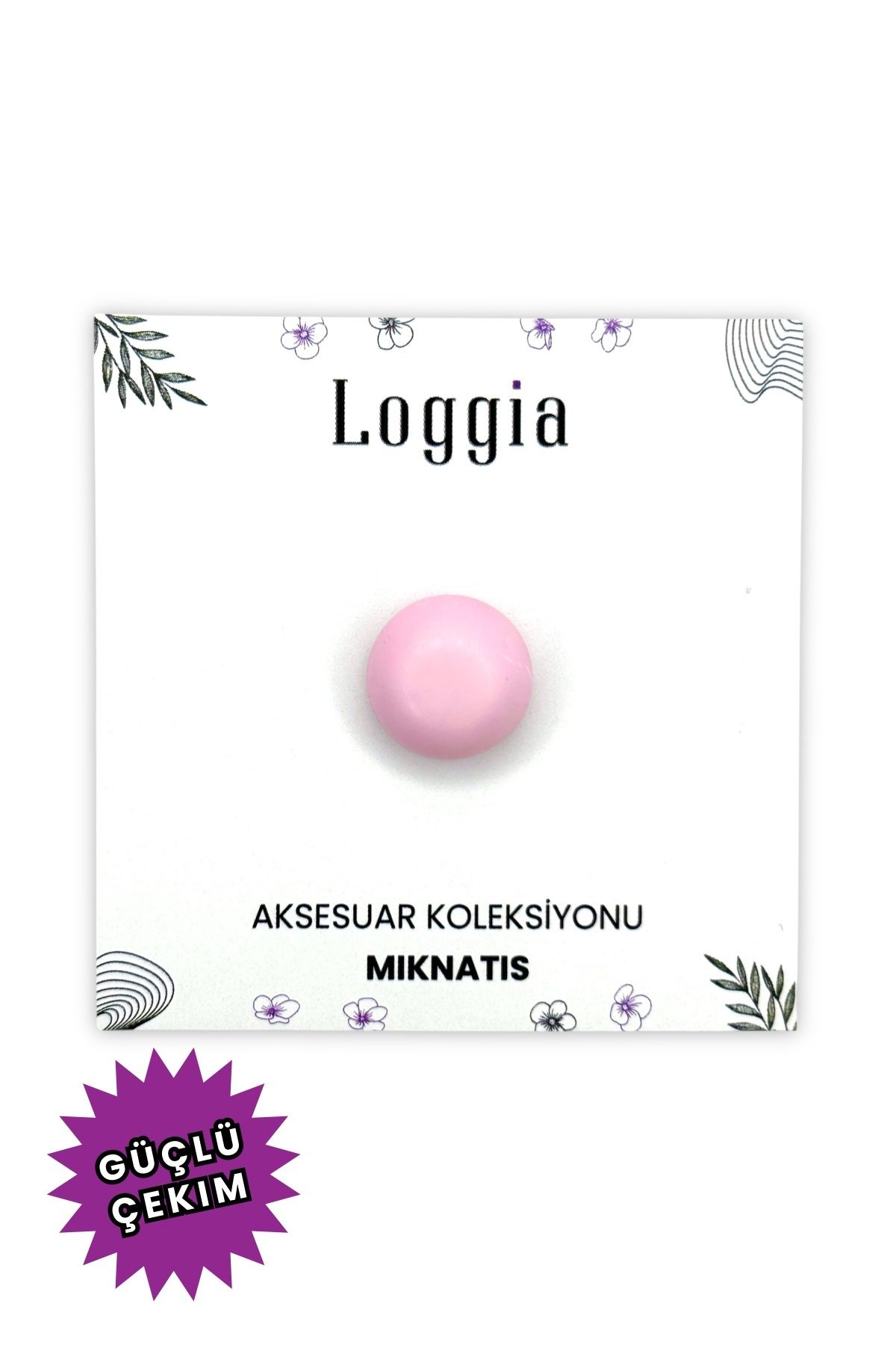 Loggia Eşarp Ve Şal Mıknatısı Soft Pembe Renk - Başörtü Tutucu Kadın Tesettür Aksesuar Mıknatıs