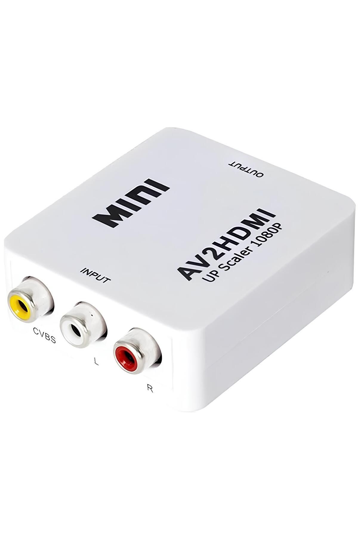 SpeedUF RCA to HDMI Dönüştürücü – AV to HDMI Çevirici, 1080P Görüntü Destekli, Tak-Çalıştır