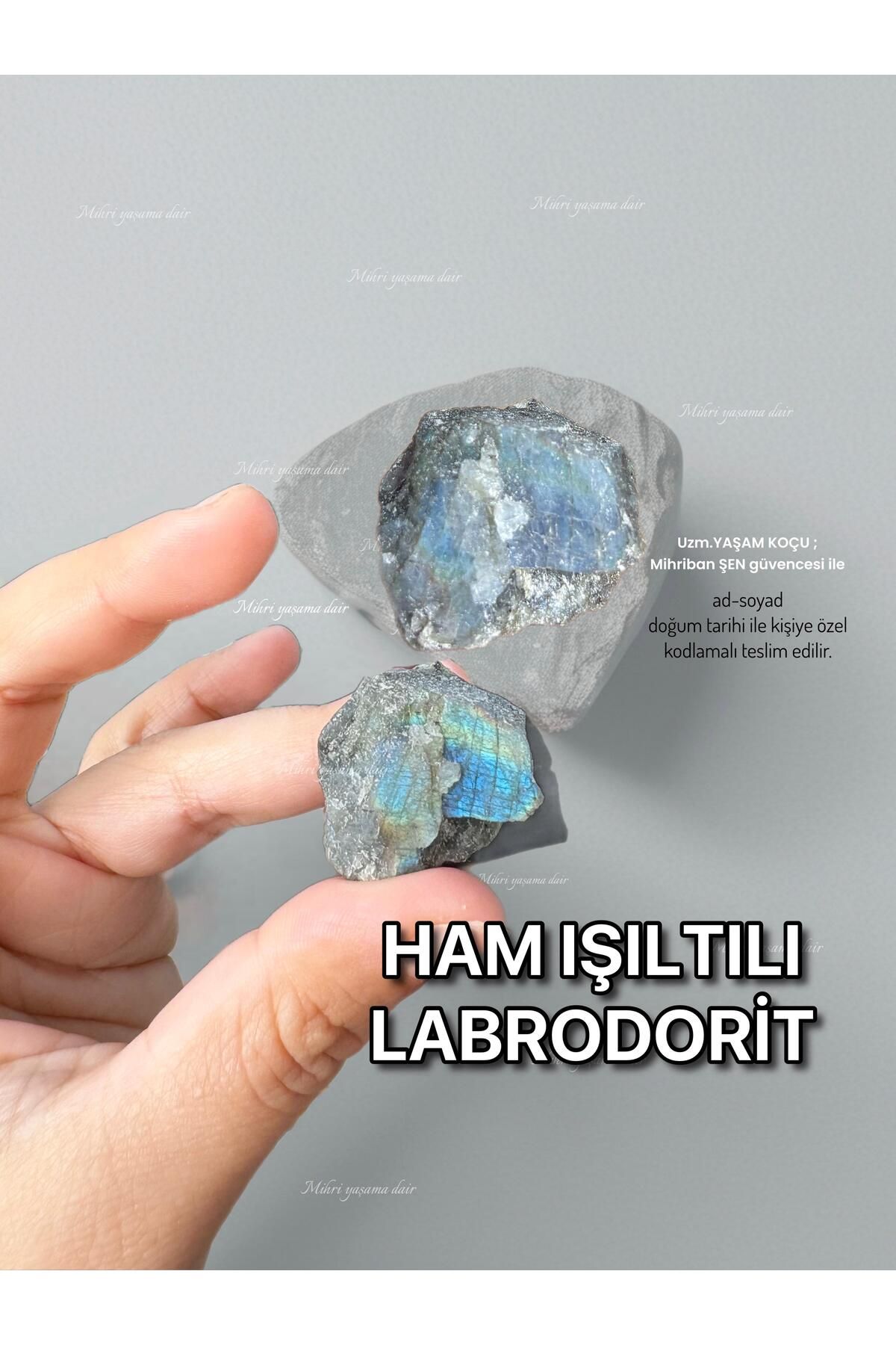 Mihri Doğaltaş Işıltılı Labrodorit Kütle