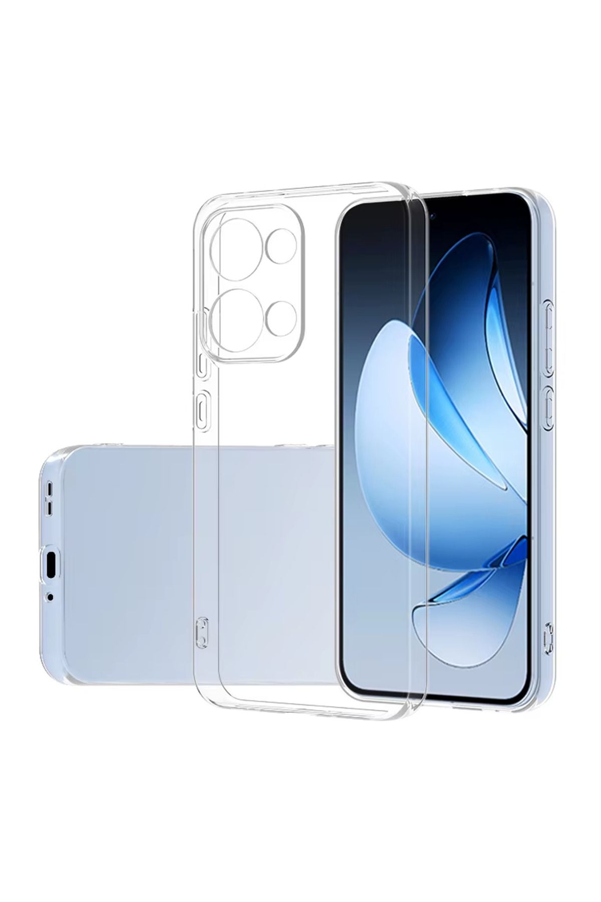 Microcase Oppo Reno 13 Pro 5G ile Uyumlu Slim Serisi Soft TPU Silikon Kılıf - Şeffaf AL3324