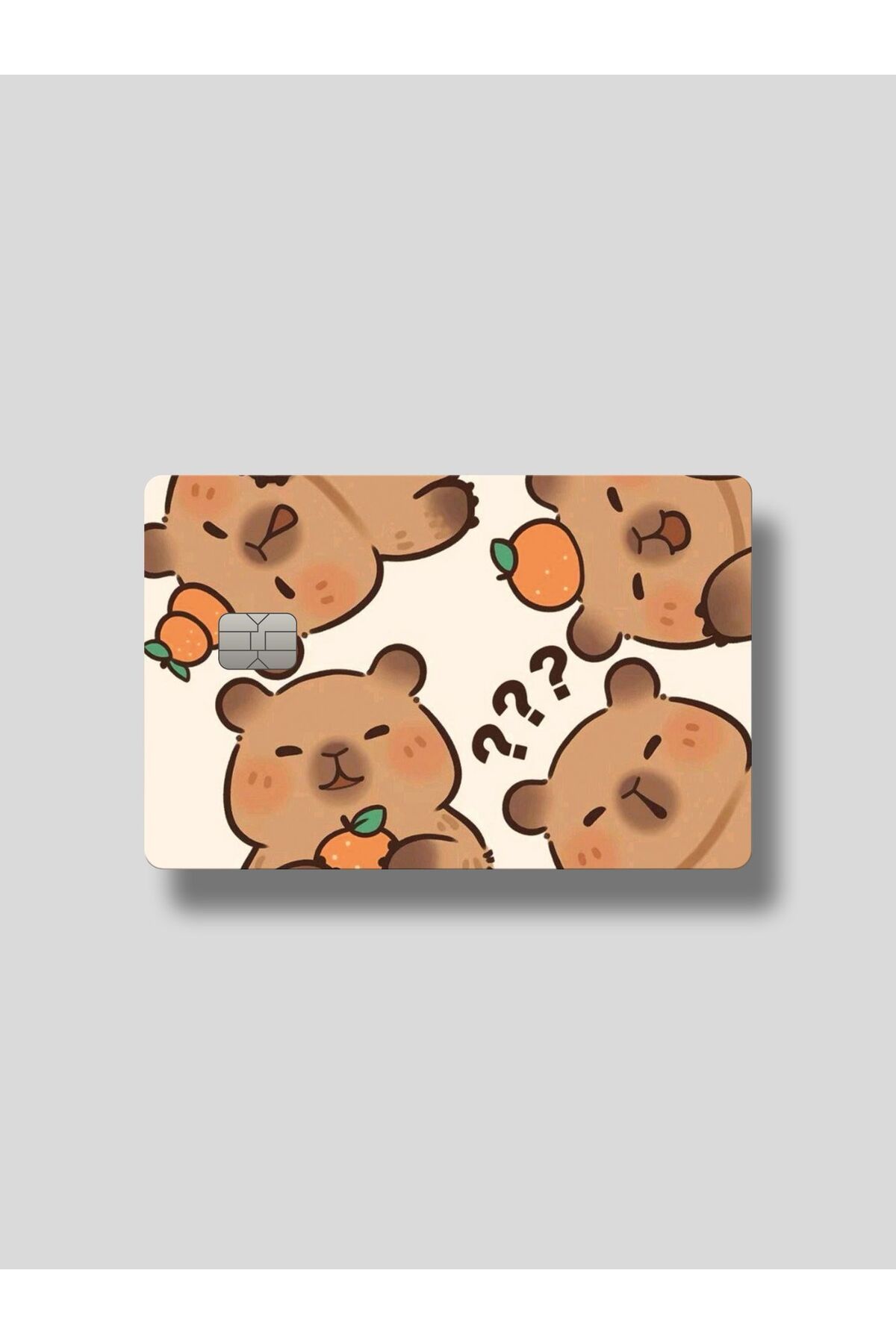 Planet Butik Capybara Kart Kaplama Sticker