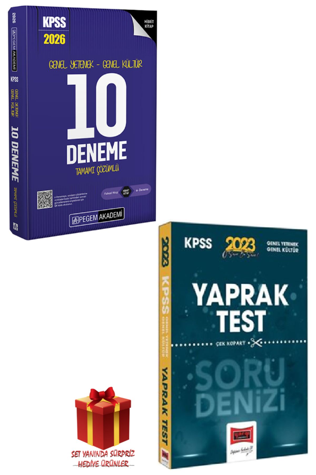 Pegem Akademi Yayıncılık 2026 Pegem KPSS 10 Deneme+Yargı GYGK Yaprak Test+Hediye