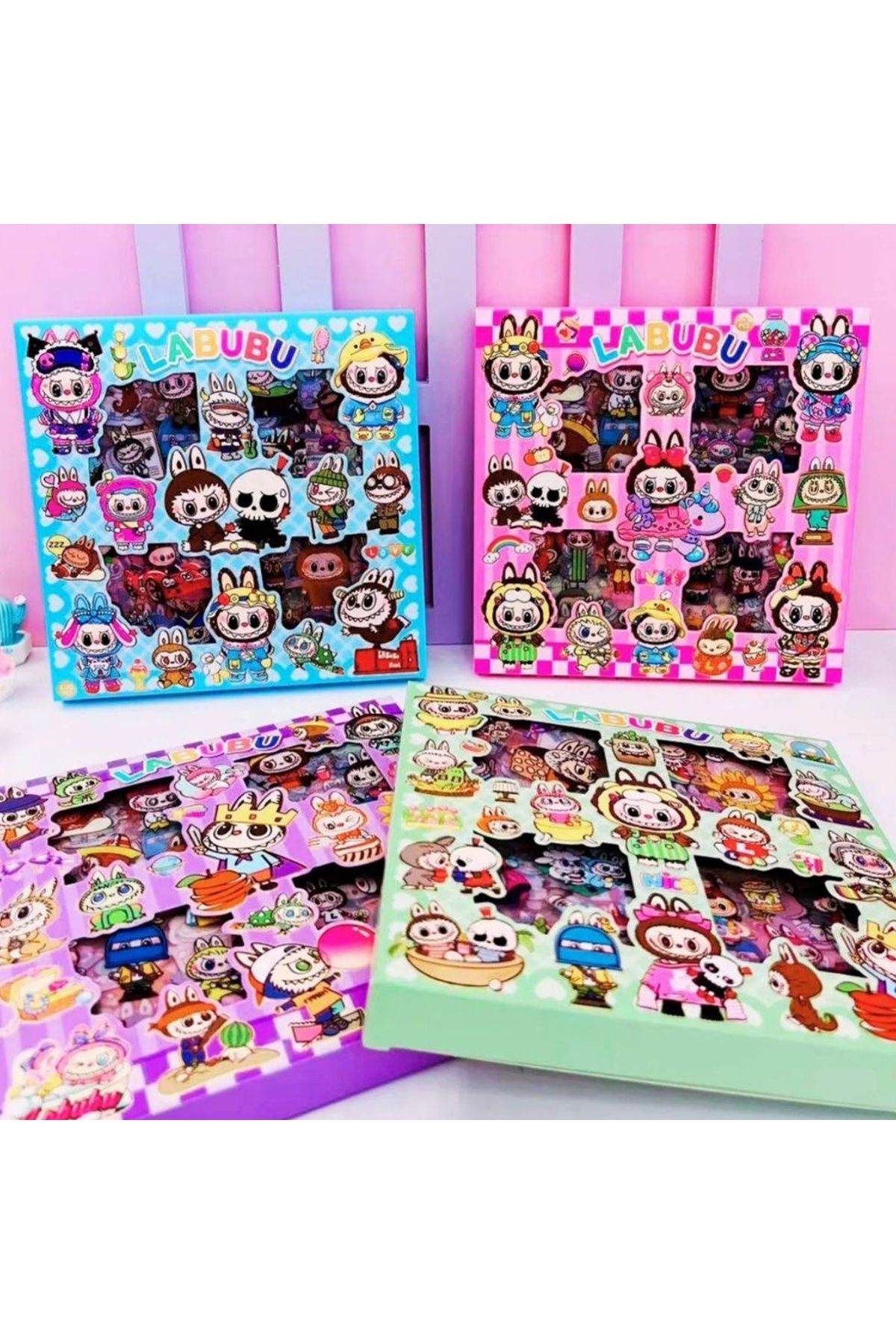 senacacollection Labubu Sticker 570 Adet Şeffaf Sticker 1 Adet