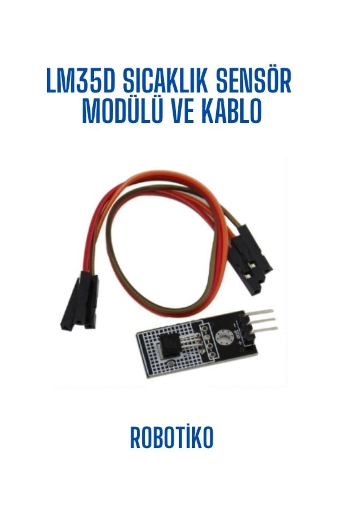 OEM LM35D Sıcaklık Sensör Modülü ve Kablo