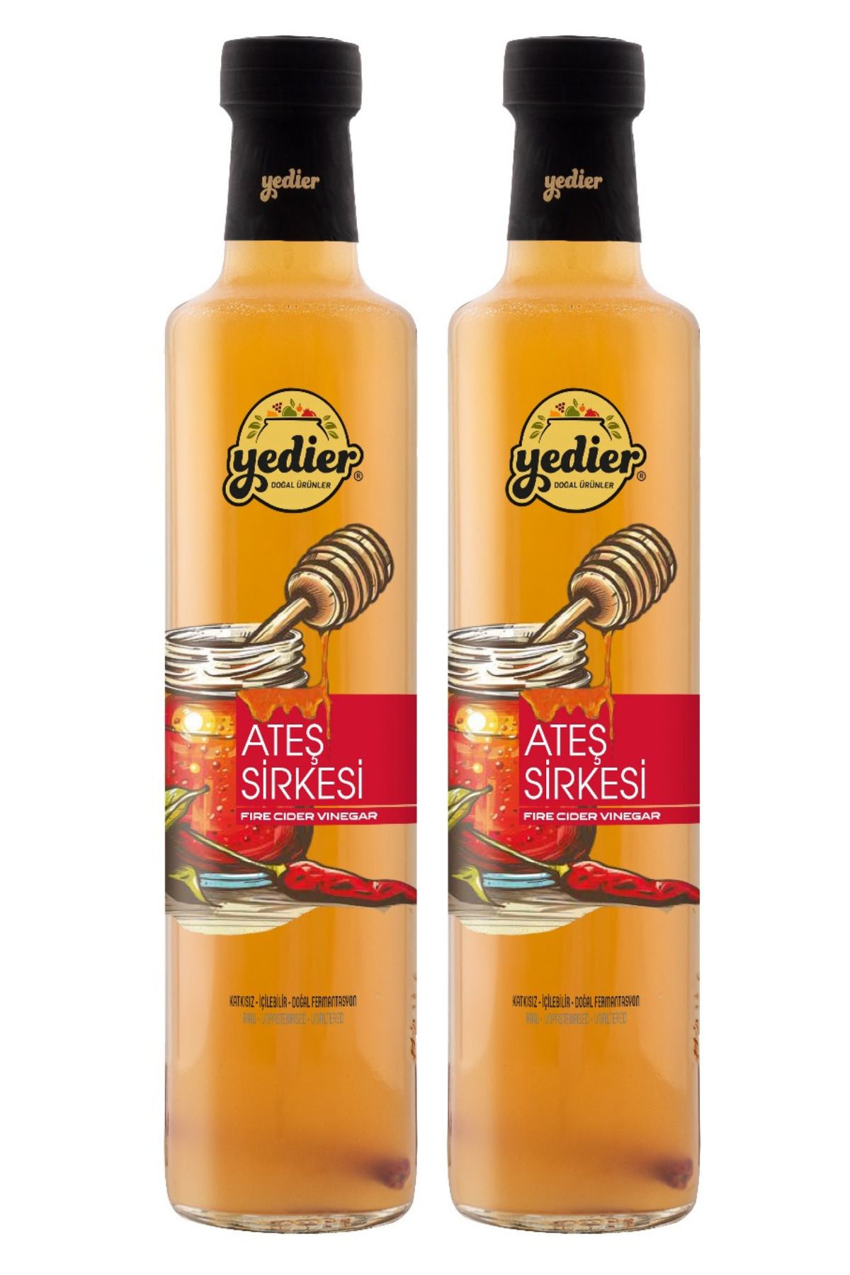 Yedier Ateş Sirkesi 500 ml X 2 Adet
