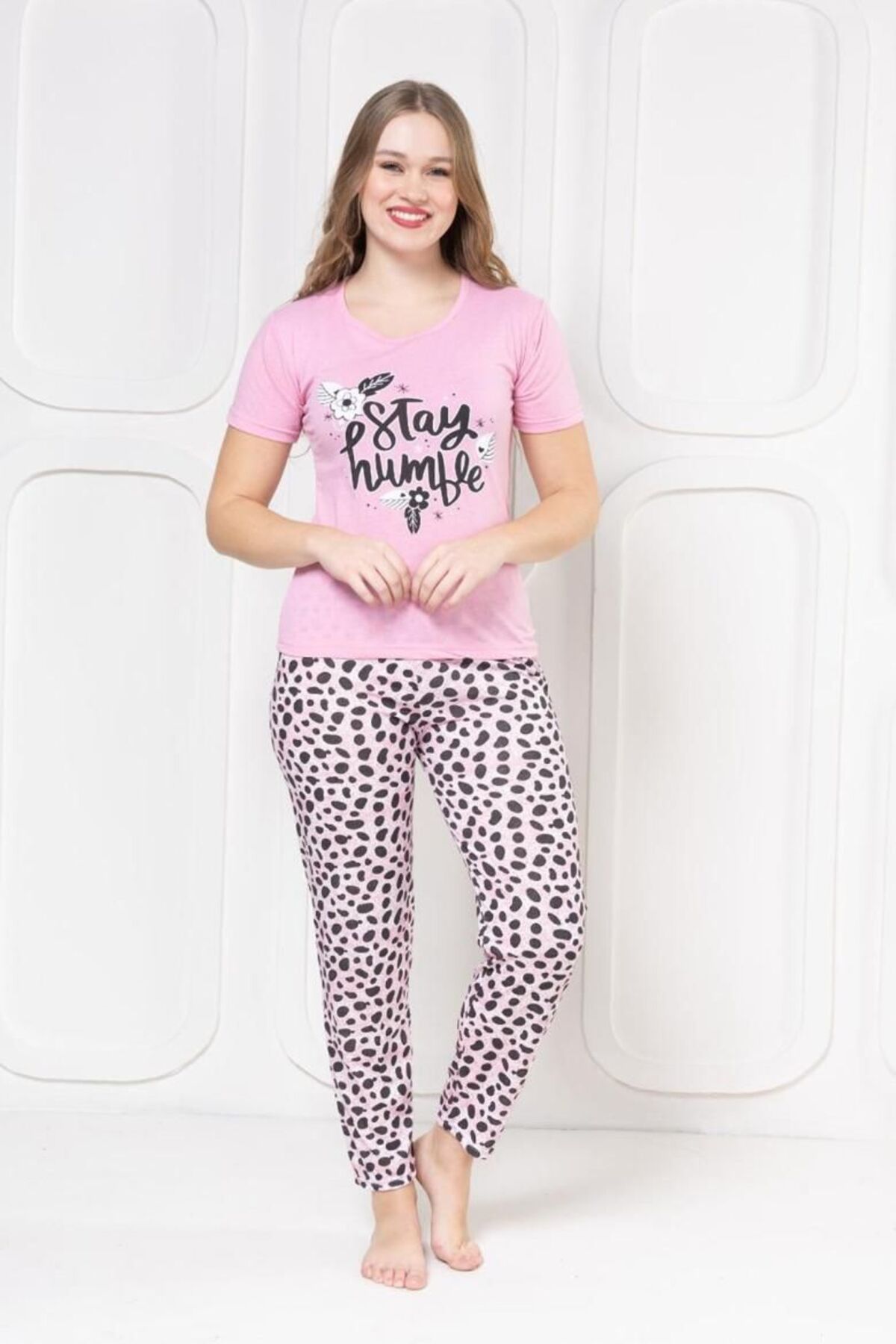 GVN Baskılı Pijama Takımı