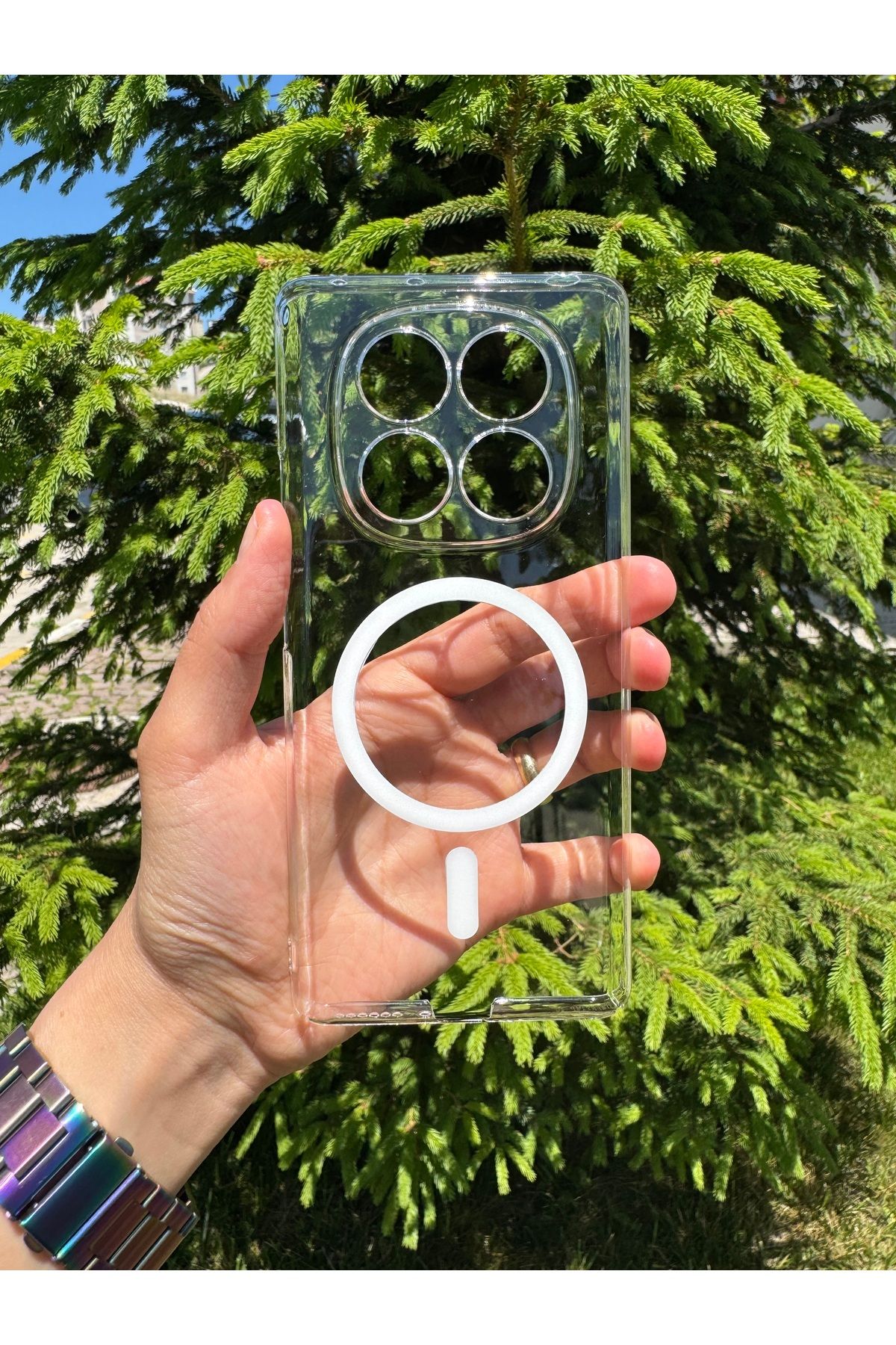Deppo Trend Xiaomi Redmi Note 14 Pro Uyumlu Kılıf Sert Sararmaz Magsafe Kamera Korumalı Koruyucu Dayanıklı Kapak