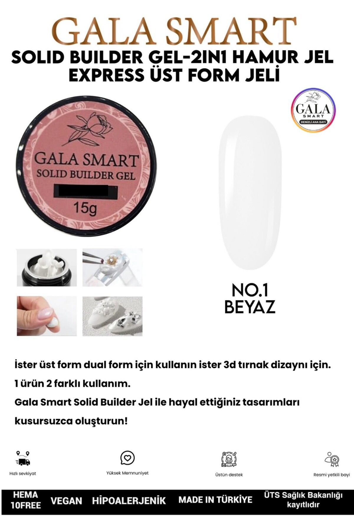 gala smart Solid Builder Jel 15 GR