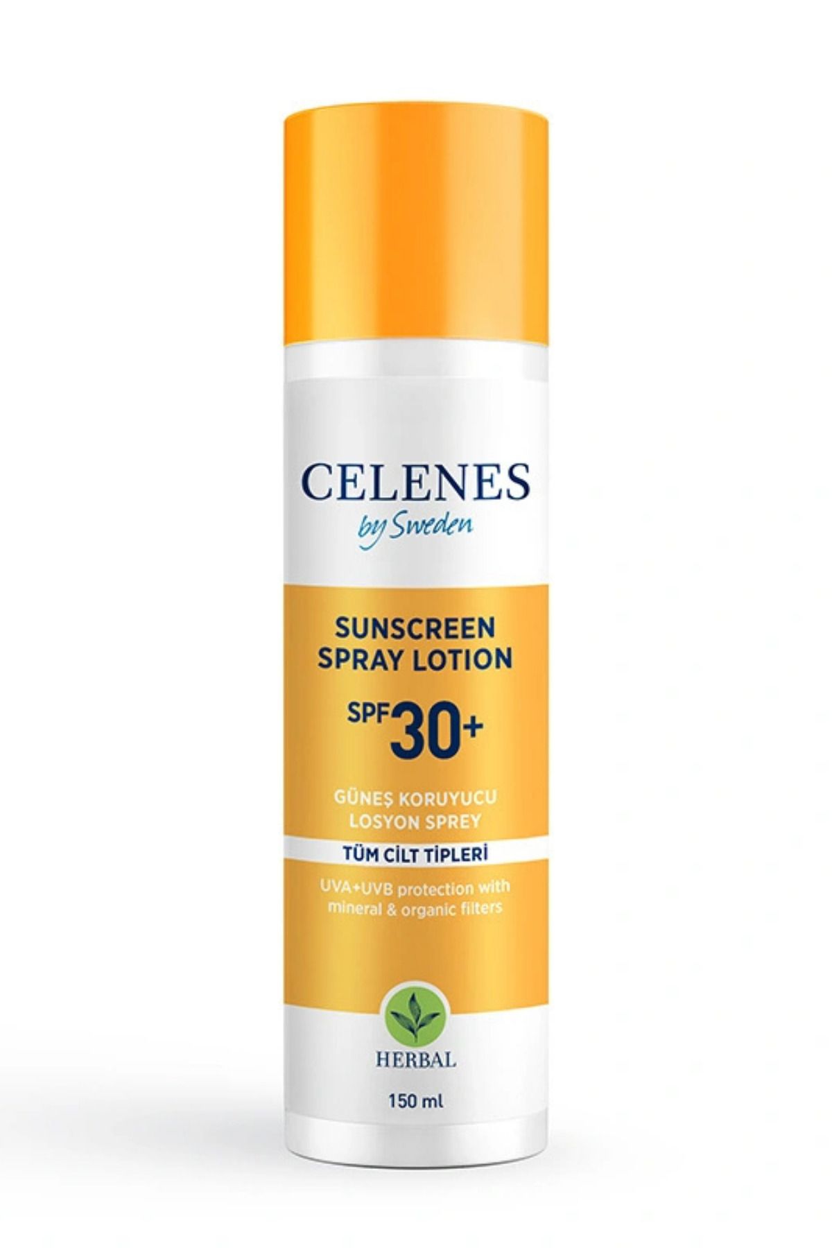 Celenes Herbal Güneş Koruyucu Losyon Sprey Spf 30 – Bitkisel Içerikli Yüksek Koruma, 150 ml
